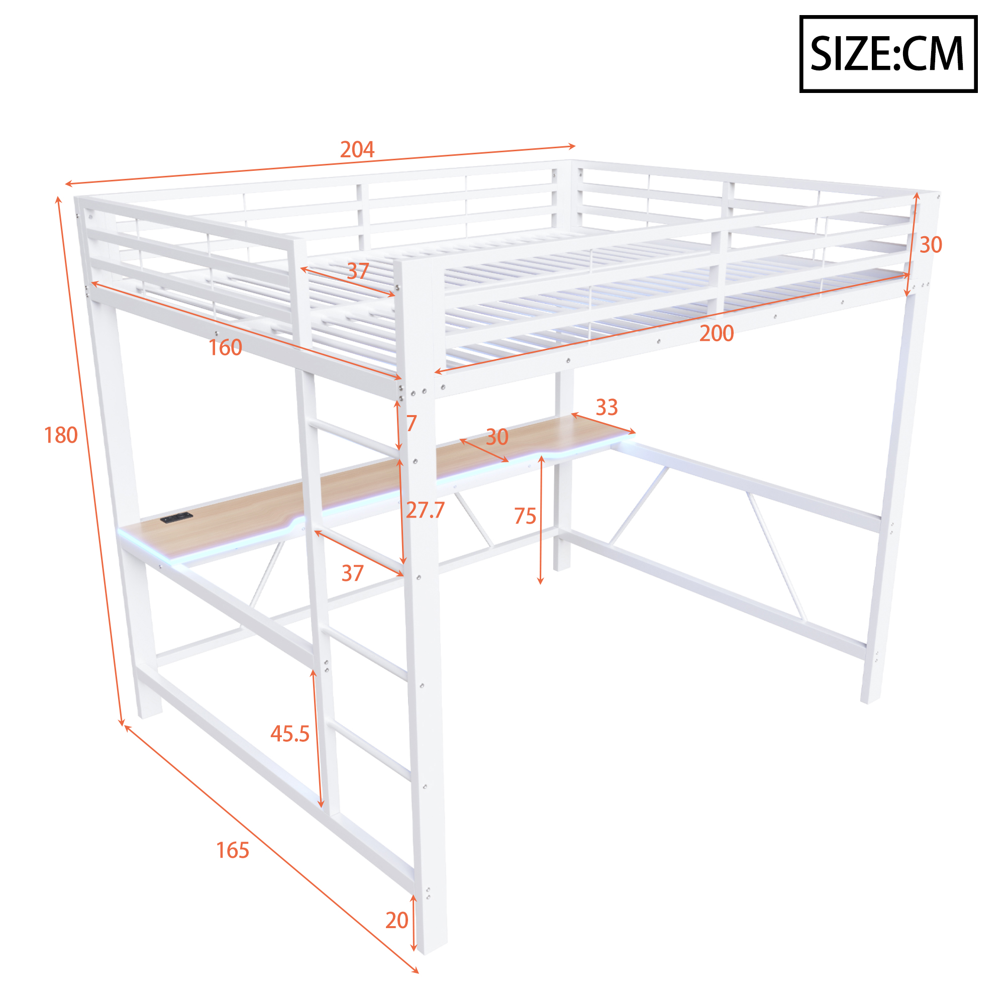 Lit mezzanine - vue finale