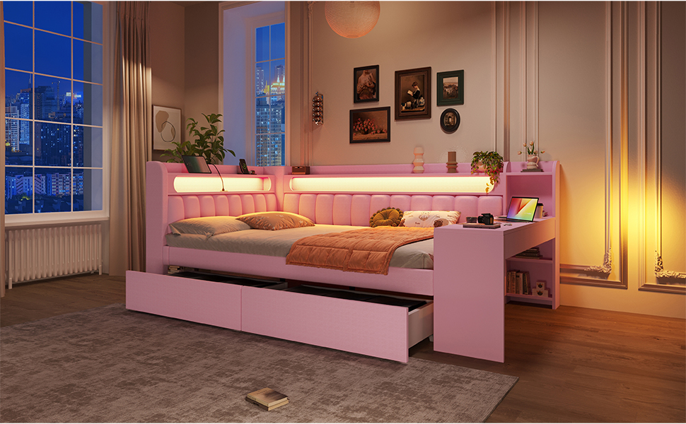 Détail du lit banquette