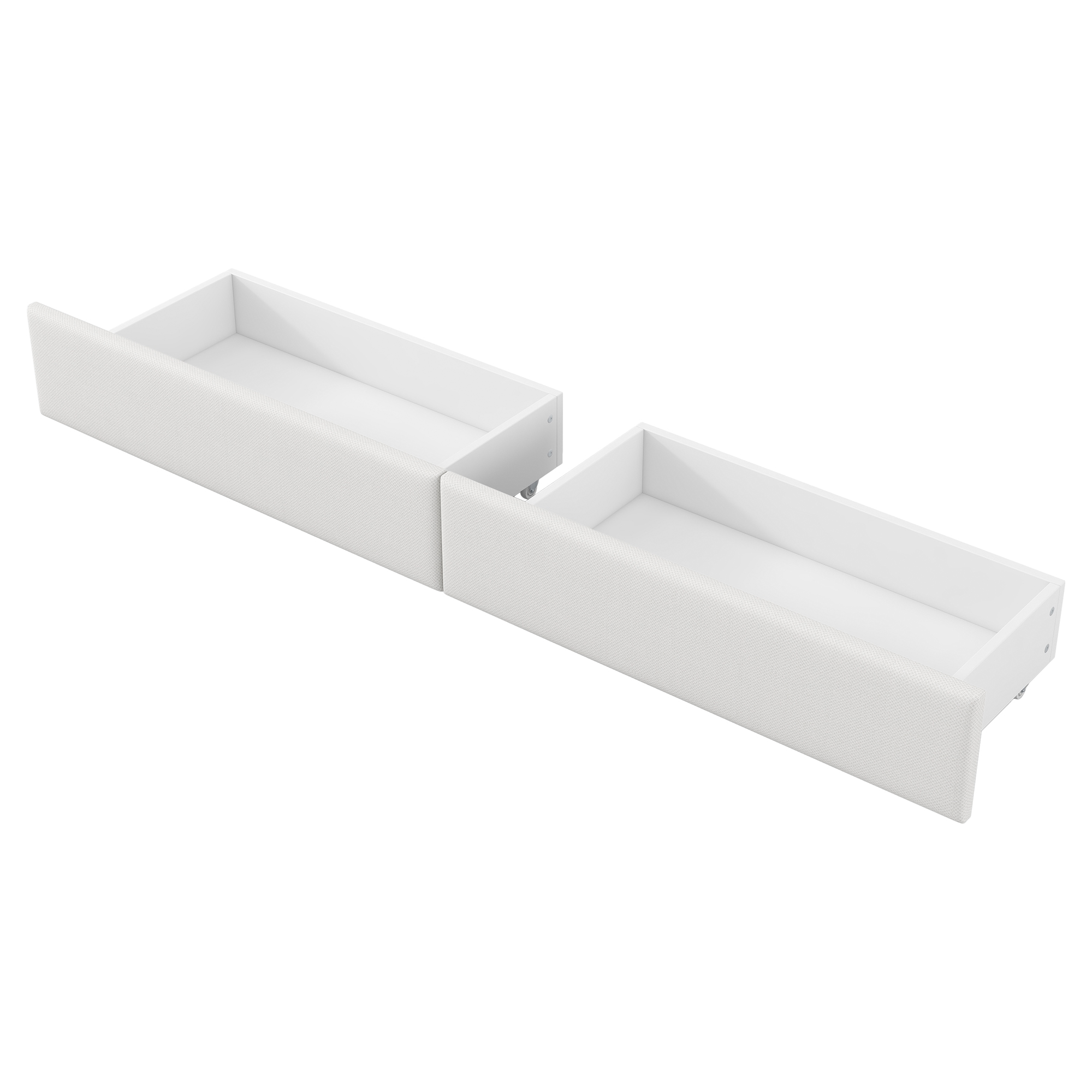 Lit banquette 90x200 cm,en bois,tiroirs de rangement,bureau intégré,éclairage LED,port USB,blanc,lit 1 place,lit avec rangement intégré