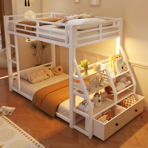 Étagères et tiroirs de rangement en tissu
