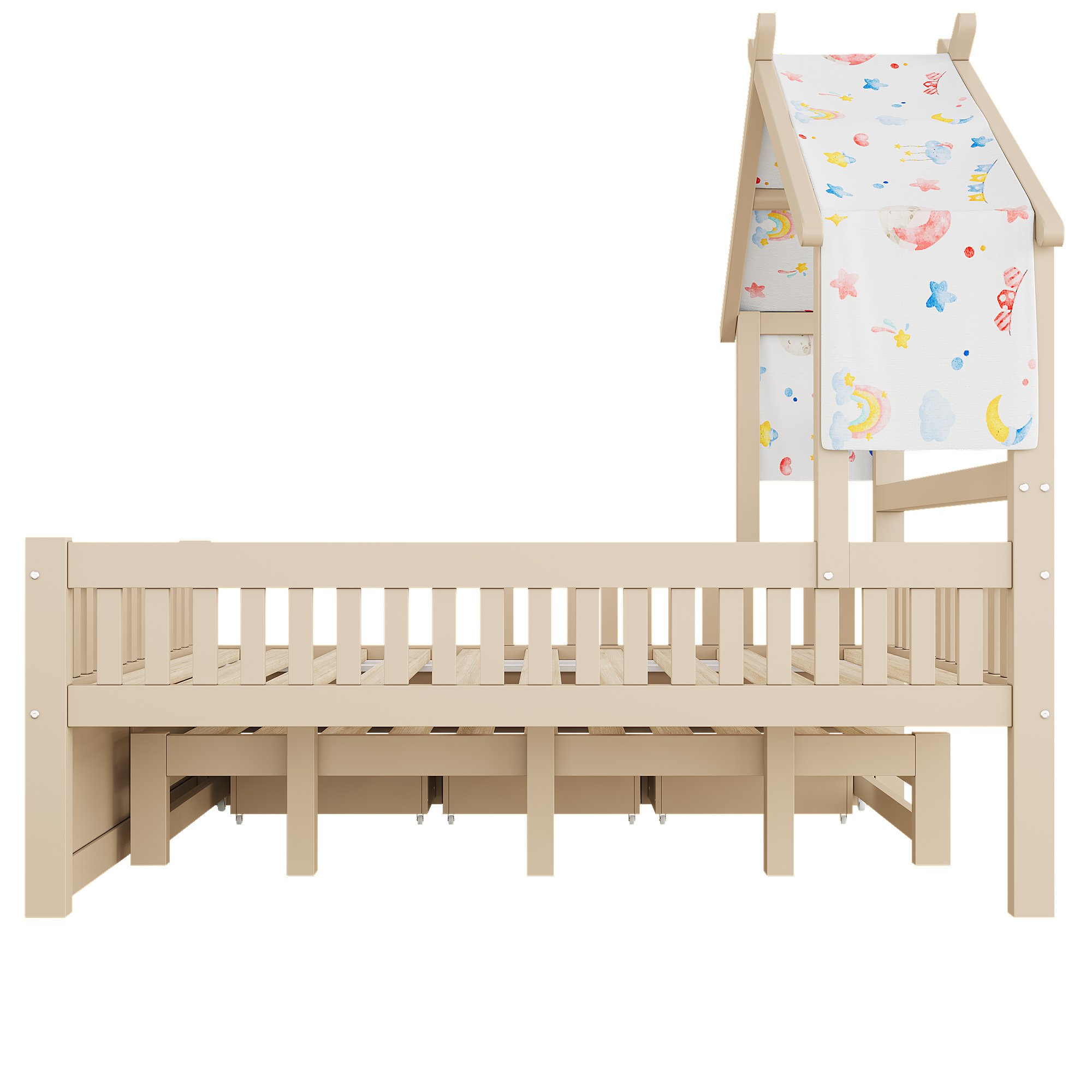 Trois grands tiroirs de rangement