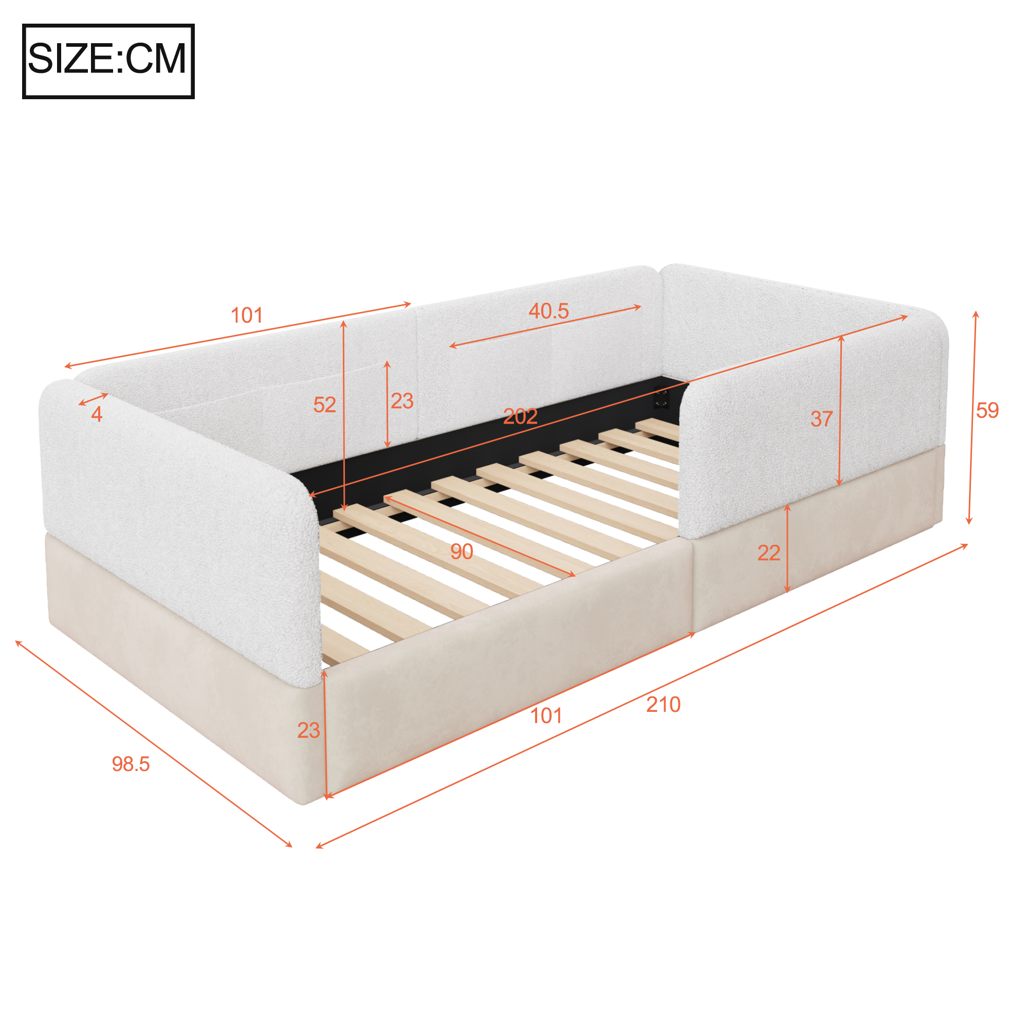 Dimensions du lit