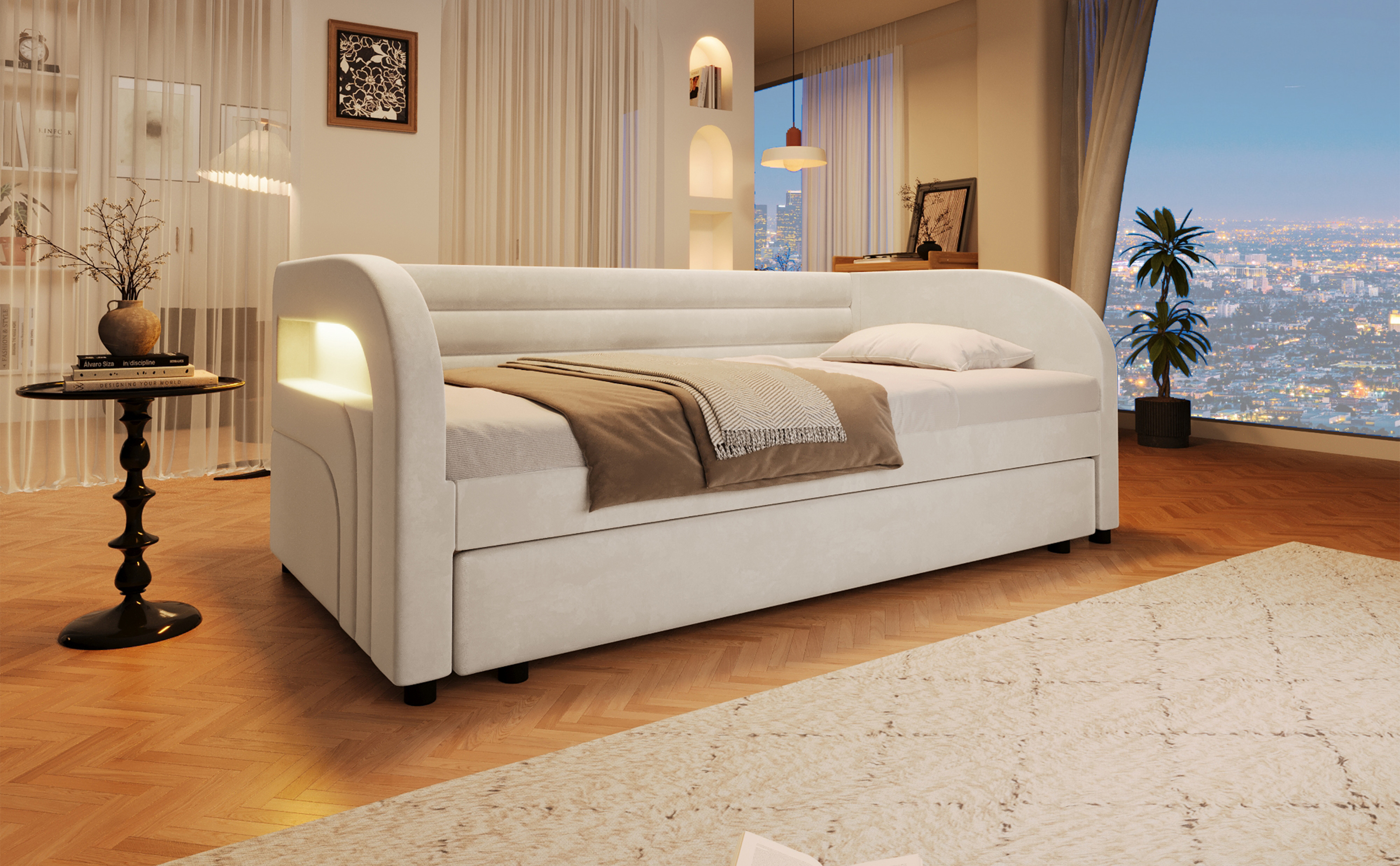 Revêtement en flanelle blanche au toucher doux