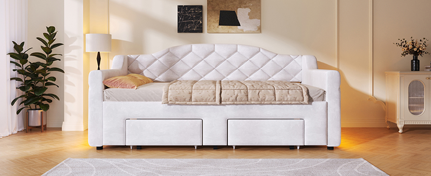 Détail du lit banquette