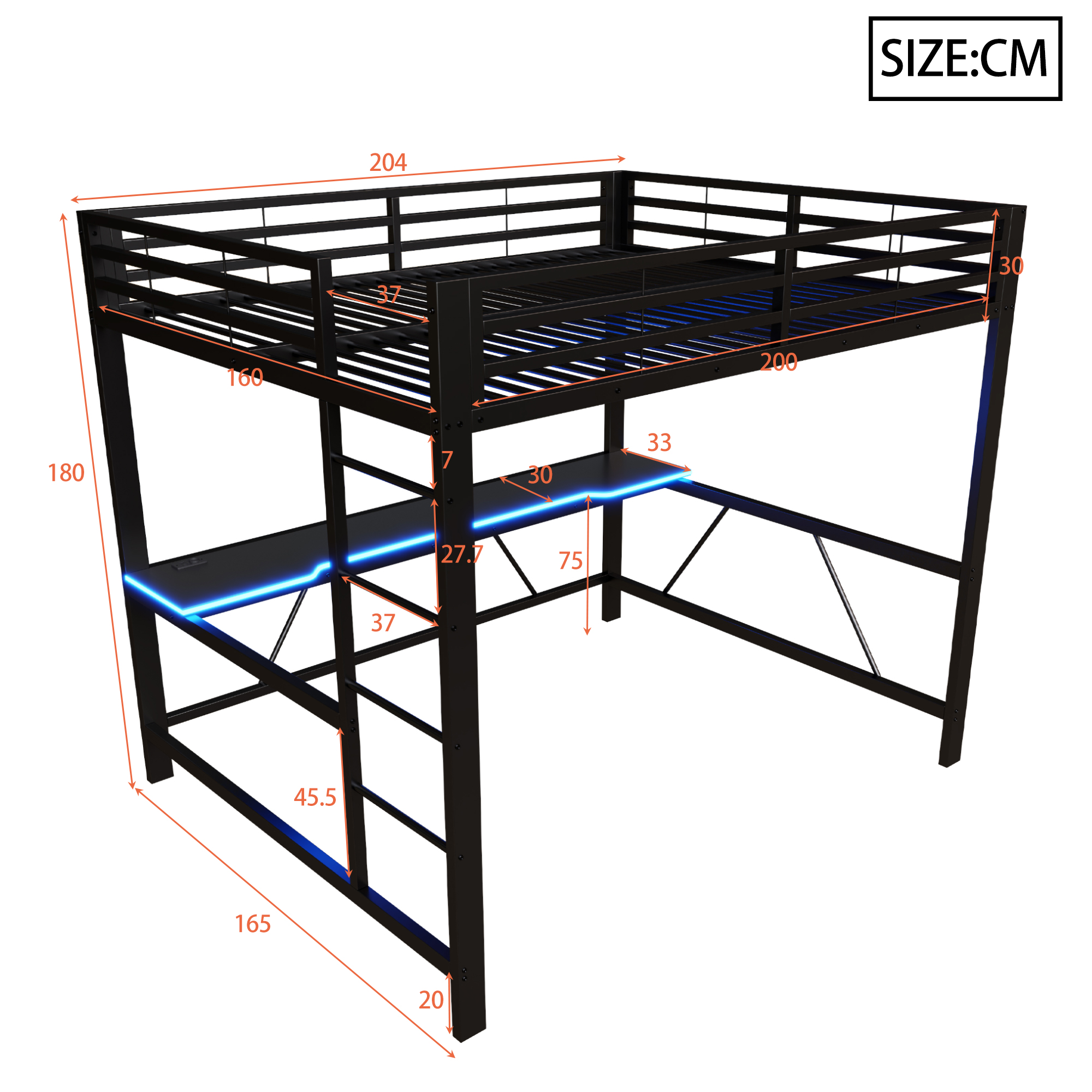 Lit mezzanine - vue finale