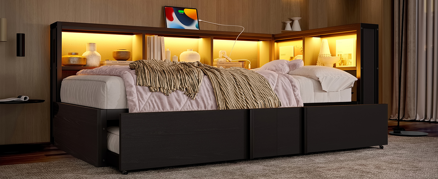 Détail du lit banquette