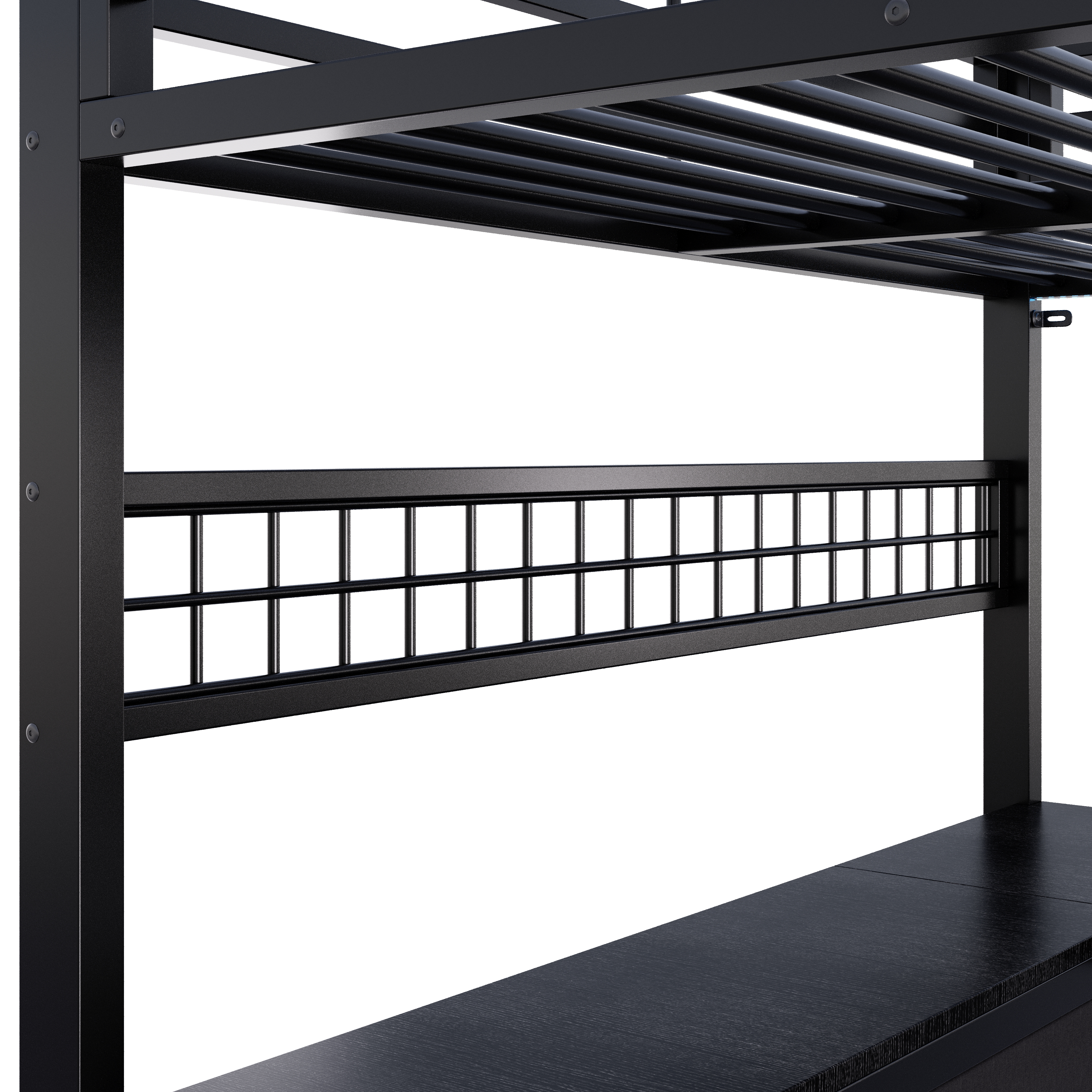 Lit Superposé Gaming 140×200 cm – Bureau & Rangements Multiples – Dimensions, montage et contenu de l’emballage