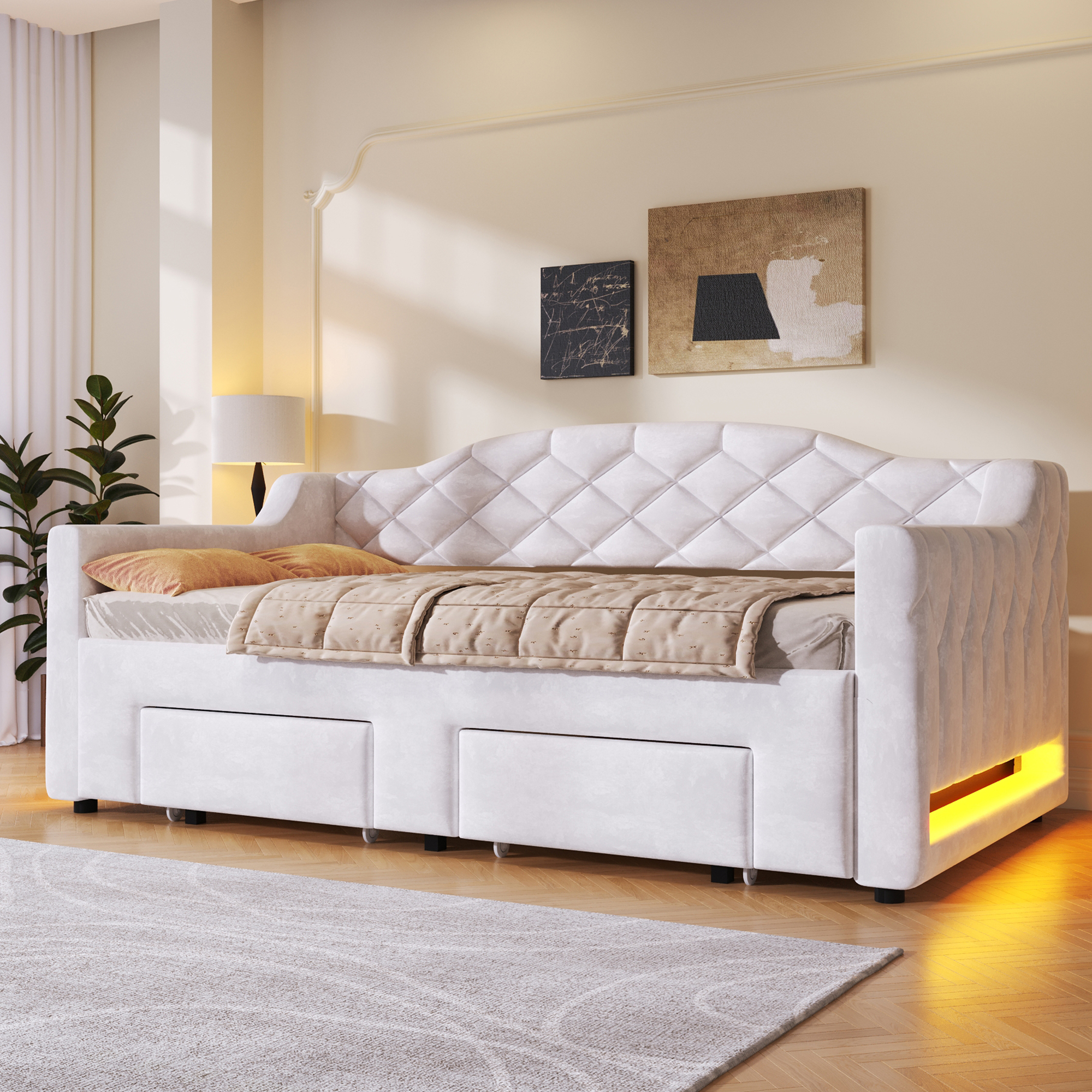 Détail du lit banquette