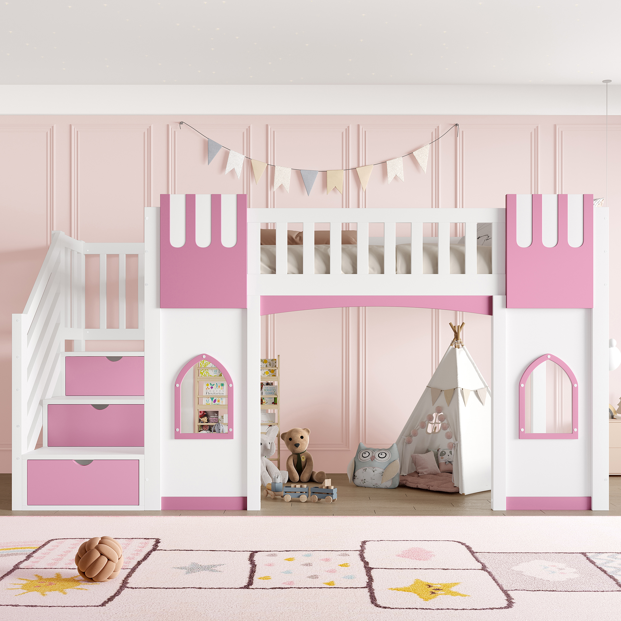 Détail du lit mezzanine
