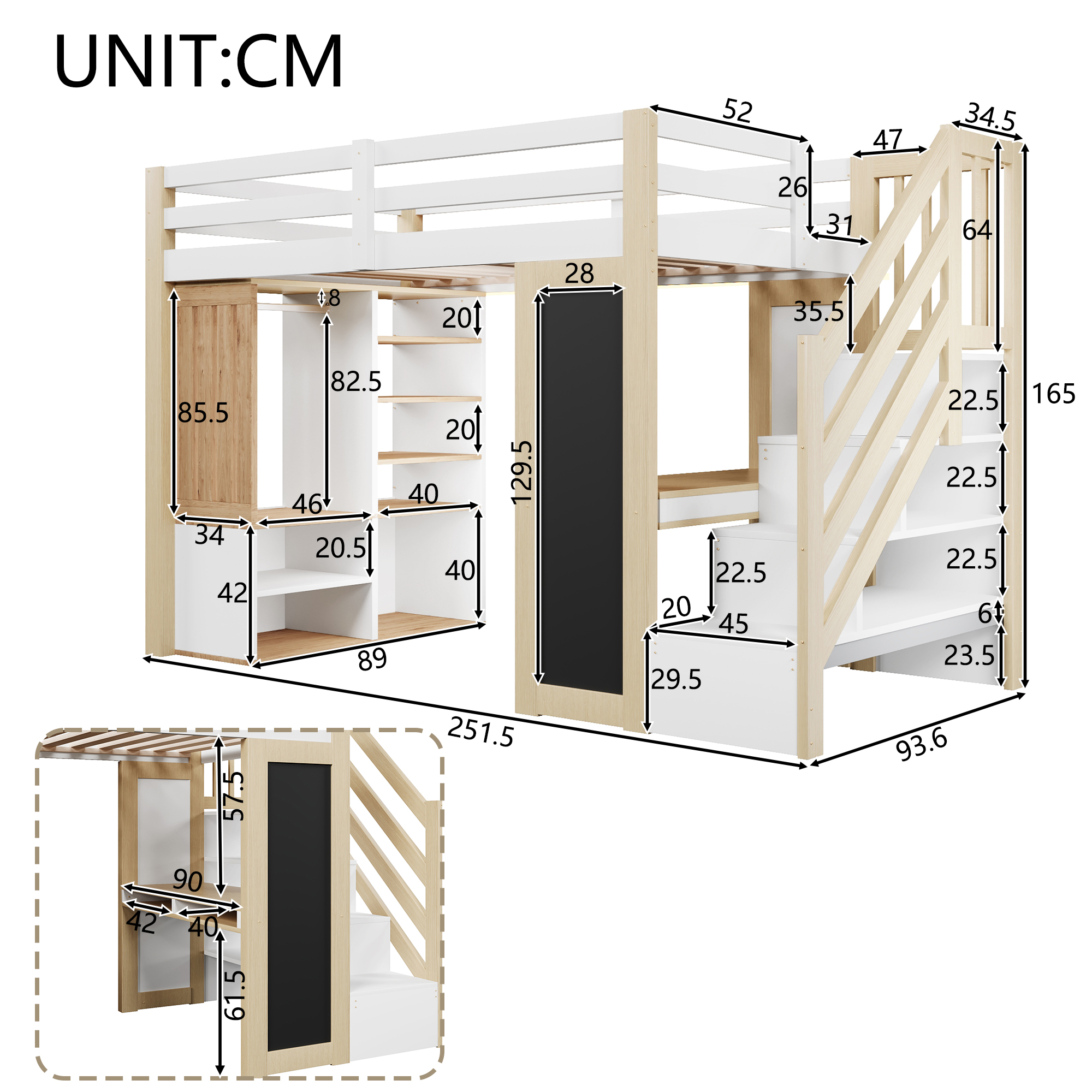 Structure en pin massif robuste