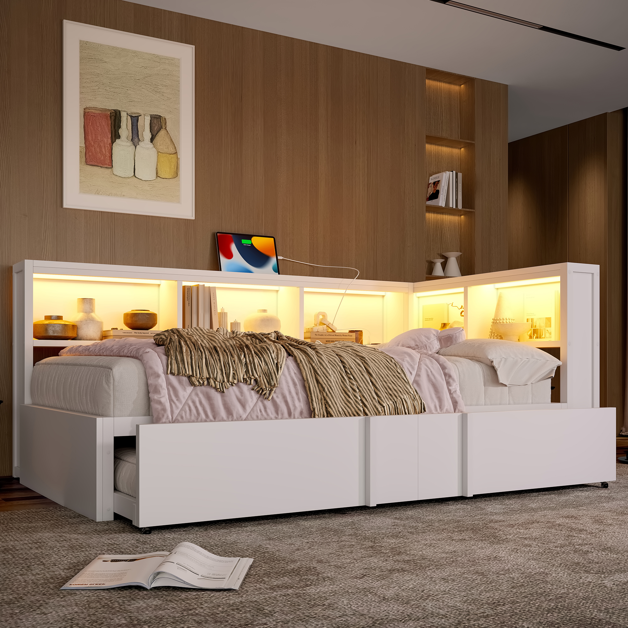 Vue principale du lit banquette