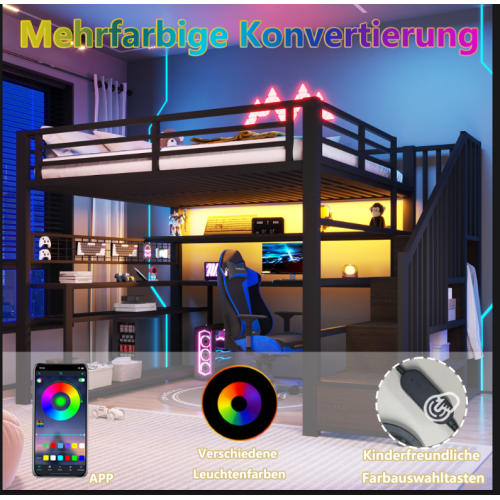 Schéma dimensionnel du lit mezzanine