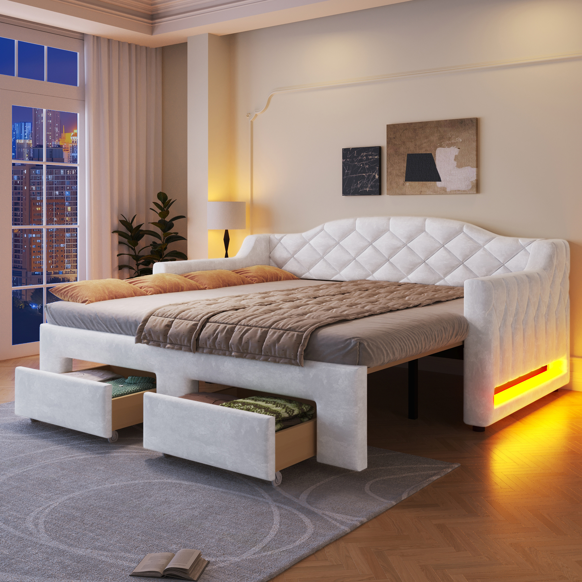 Vue principale du lit banquette