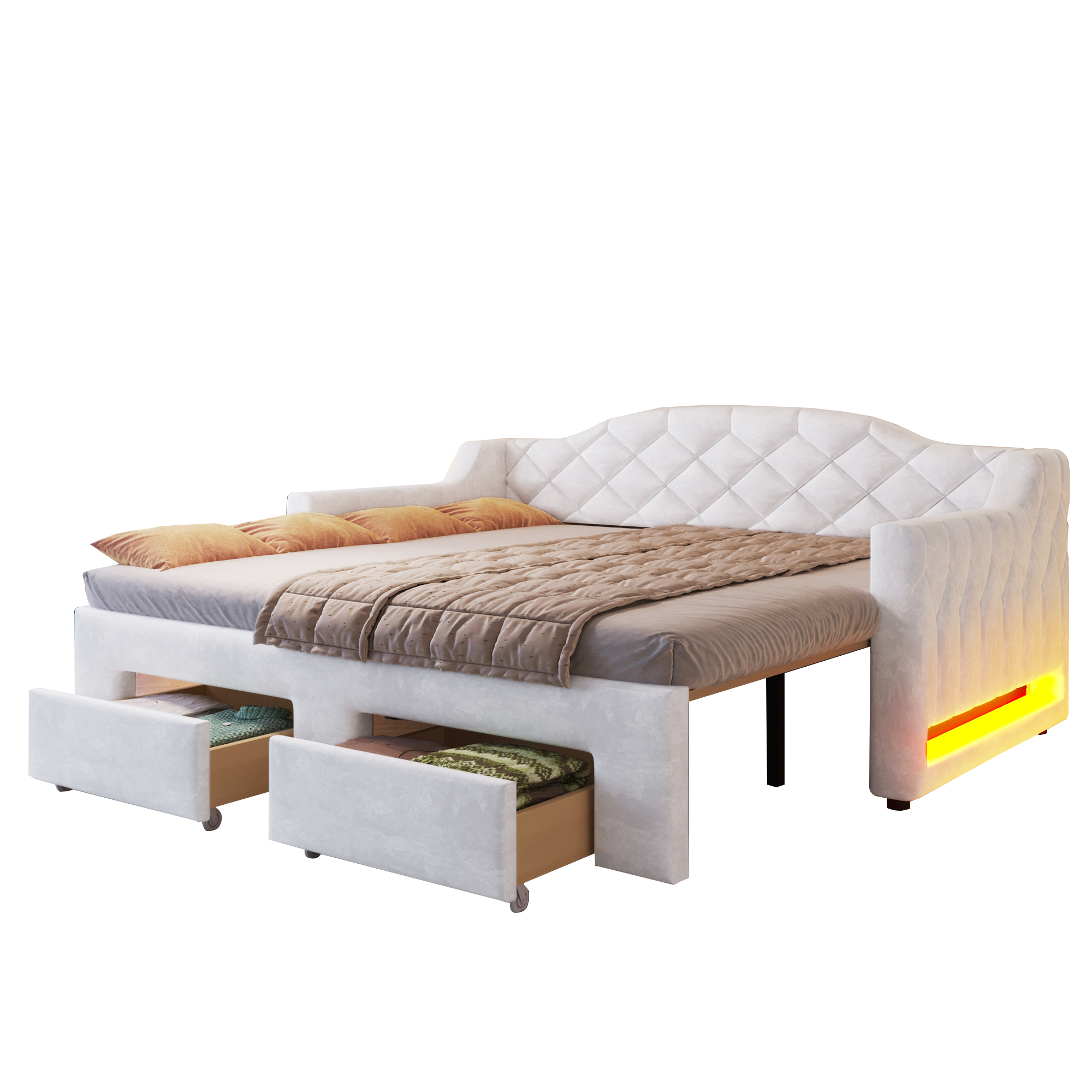Détail du lit banquette