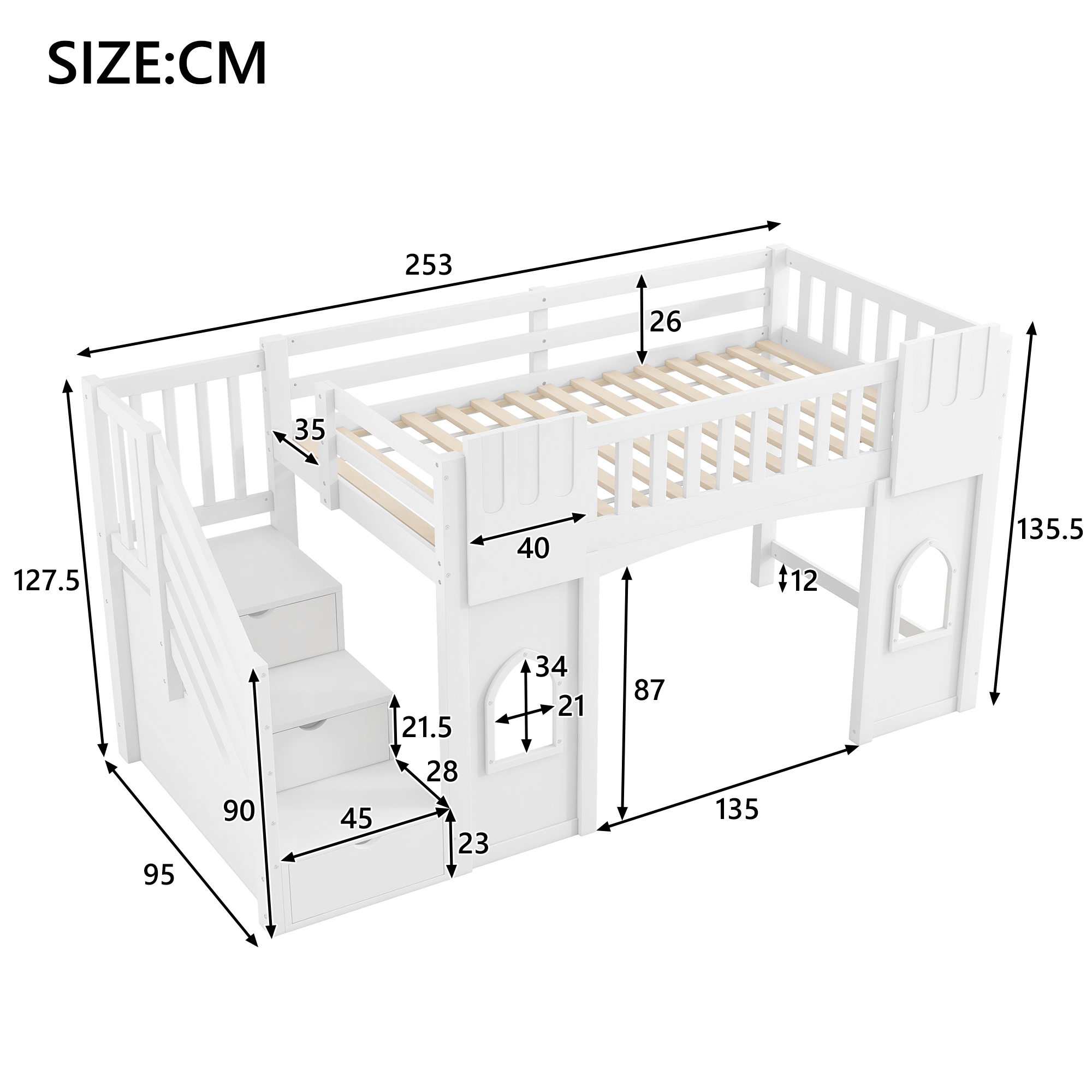Lit mezzanine - vue finale