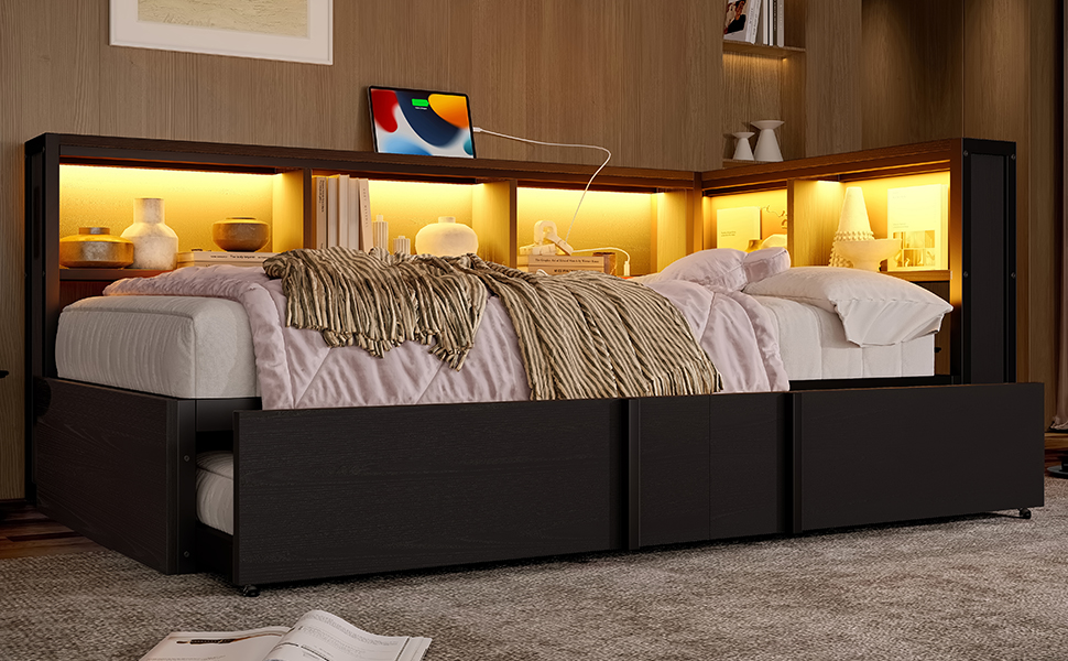 Détail du lit banquette