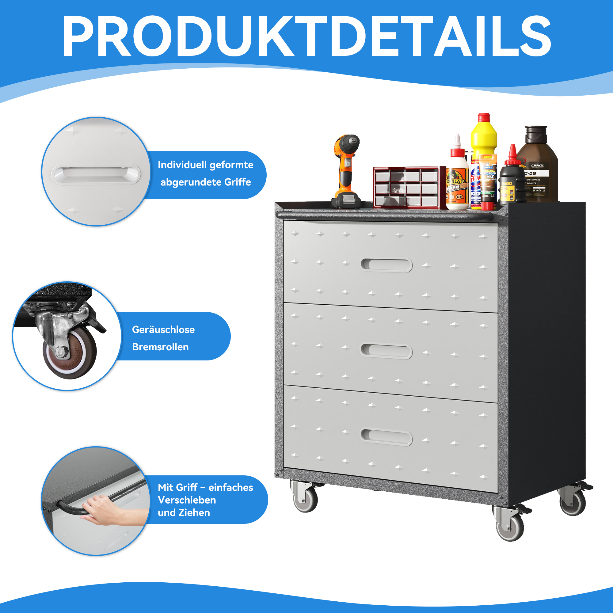 Détail du armoire à outils
