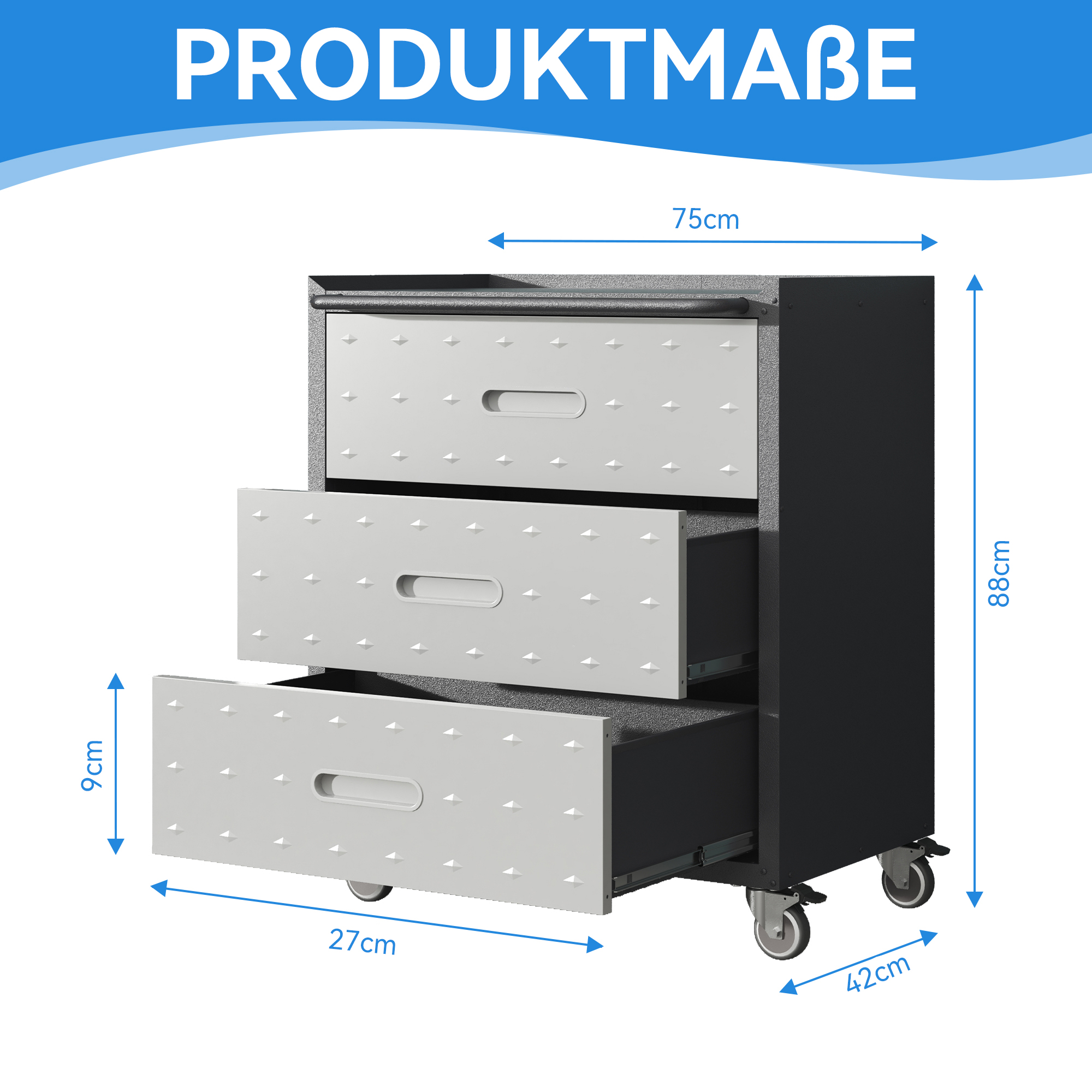Dimensions du armoire à outils