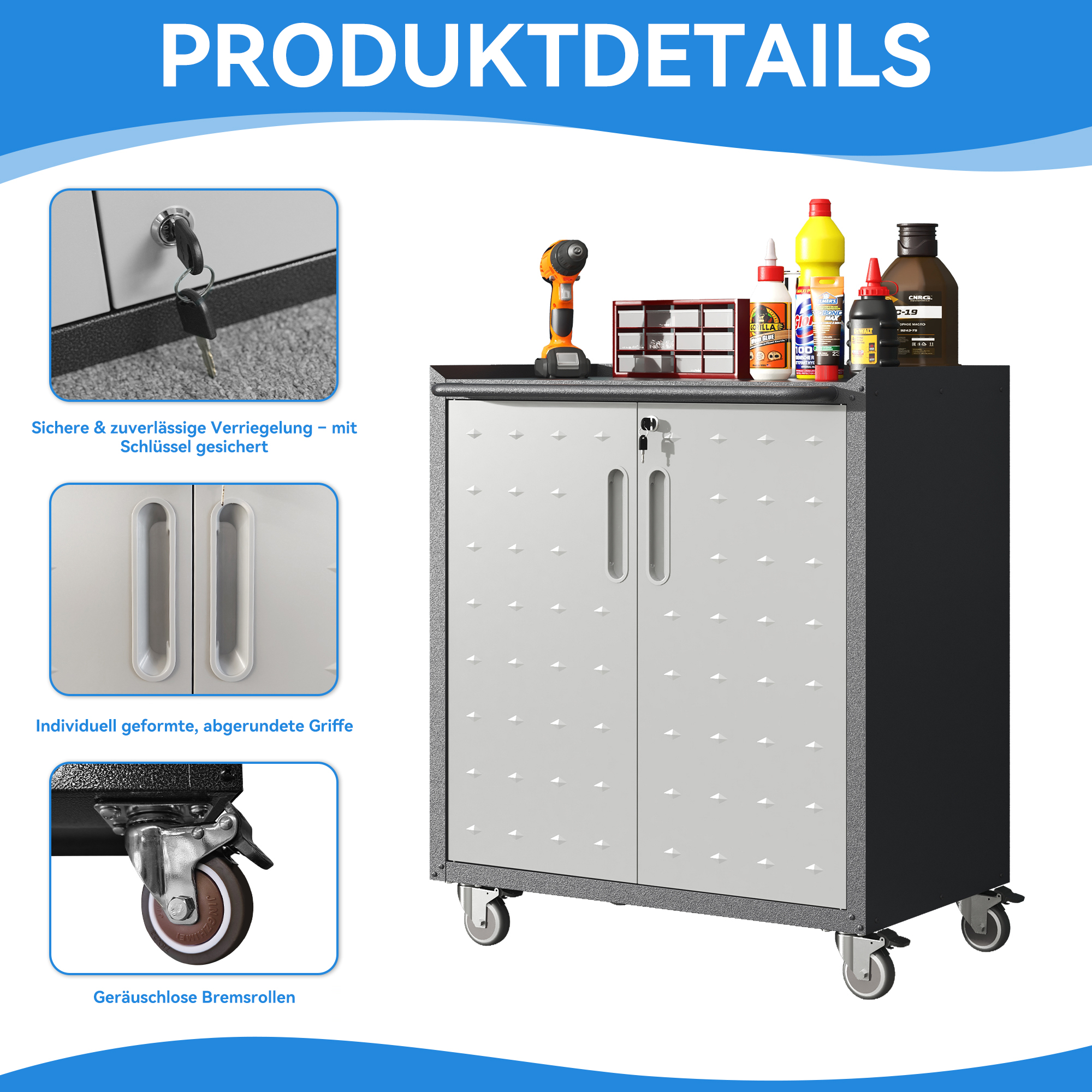 Détail du armoire à outils
