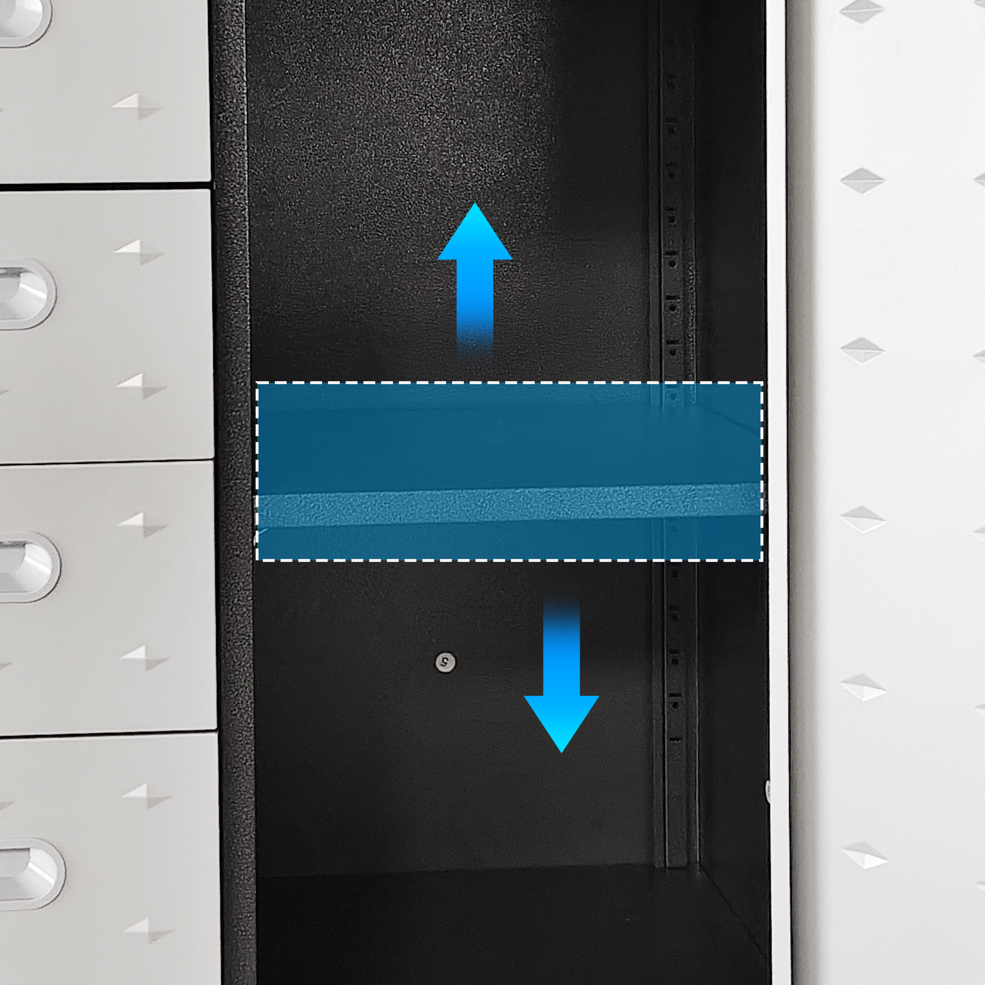 Détail du armoire à outils