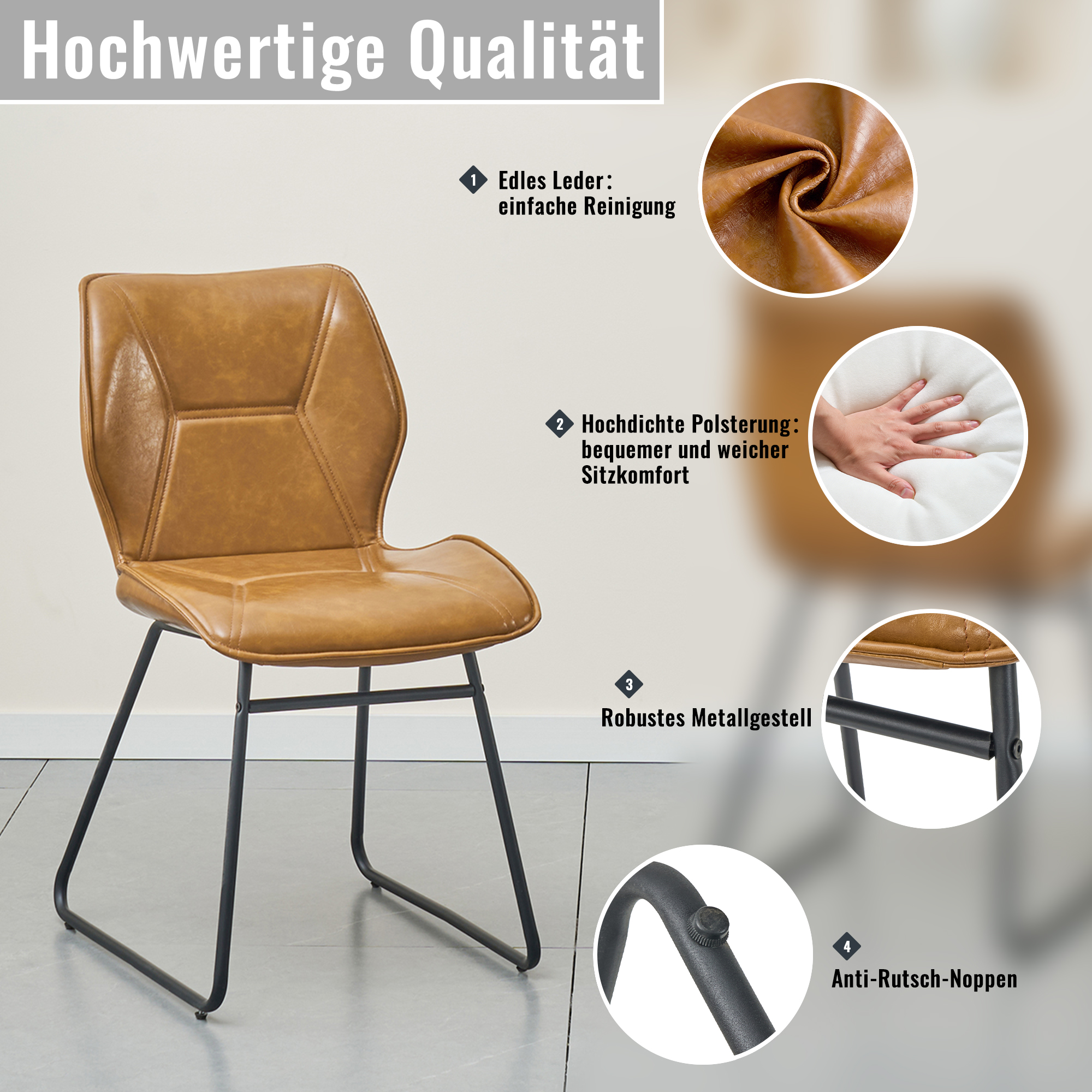 Détail du chaise de salle à manger