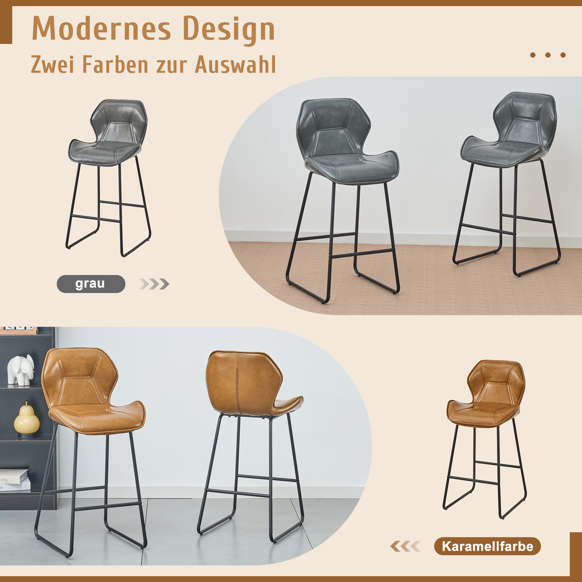 Détail du tabouret de bar