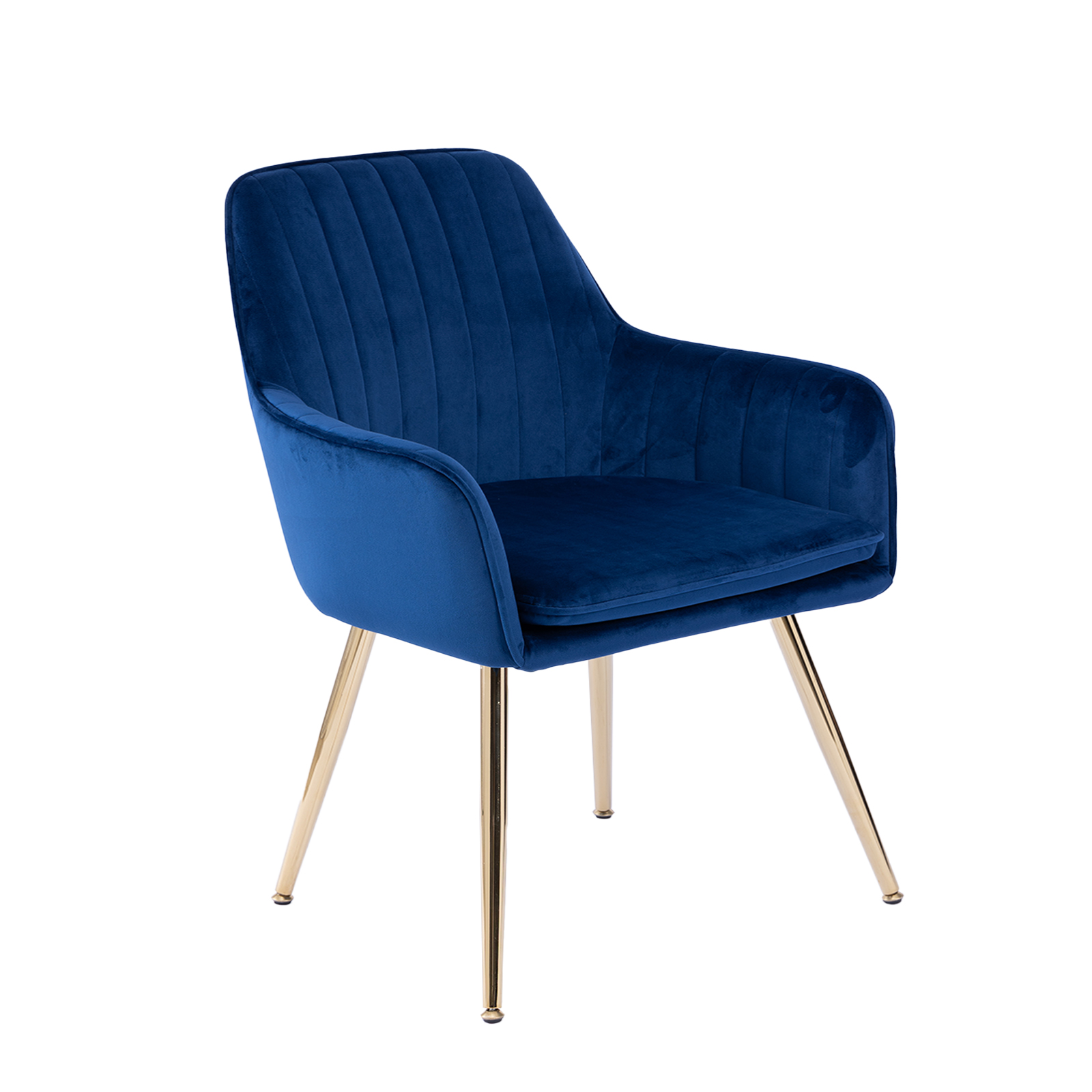 Chaise de salle à manger, lot de 2, 42,16 x 42,93 x 85,09 cm, métal et tissu, bleu - vue 5