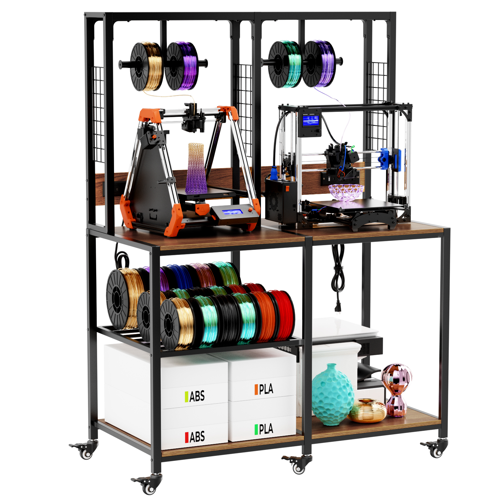 Vue principale du support pour imprimante 3D