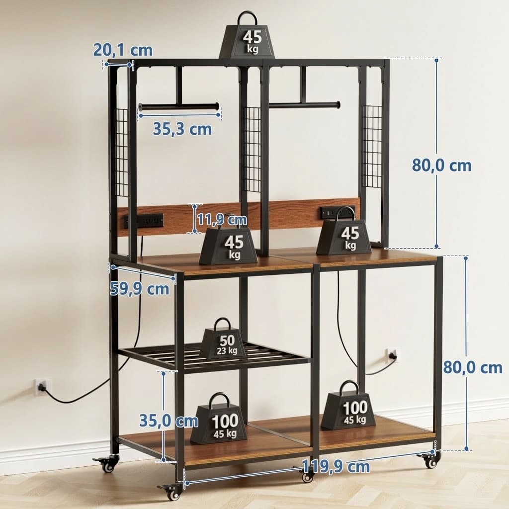 Dimensions du support pour imprimante 3D