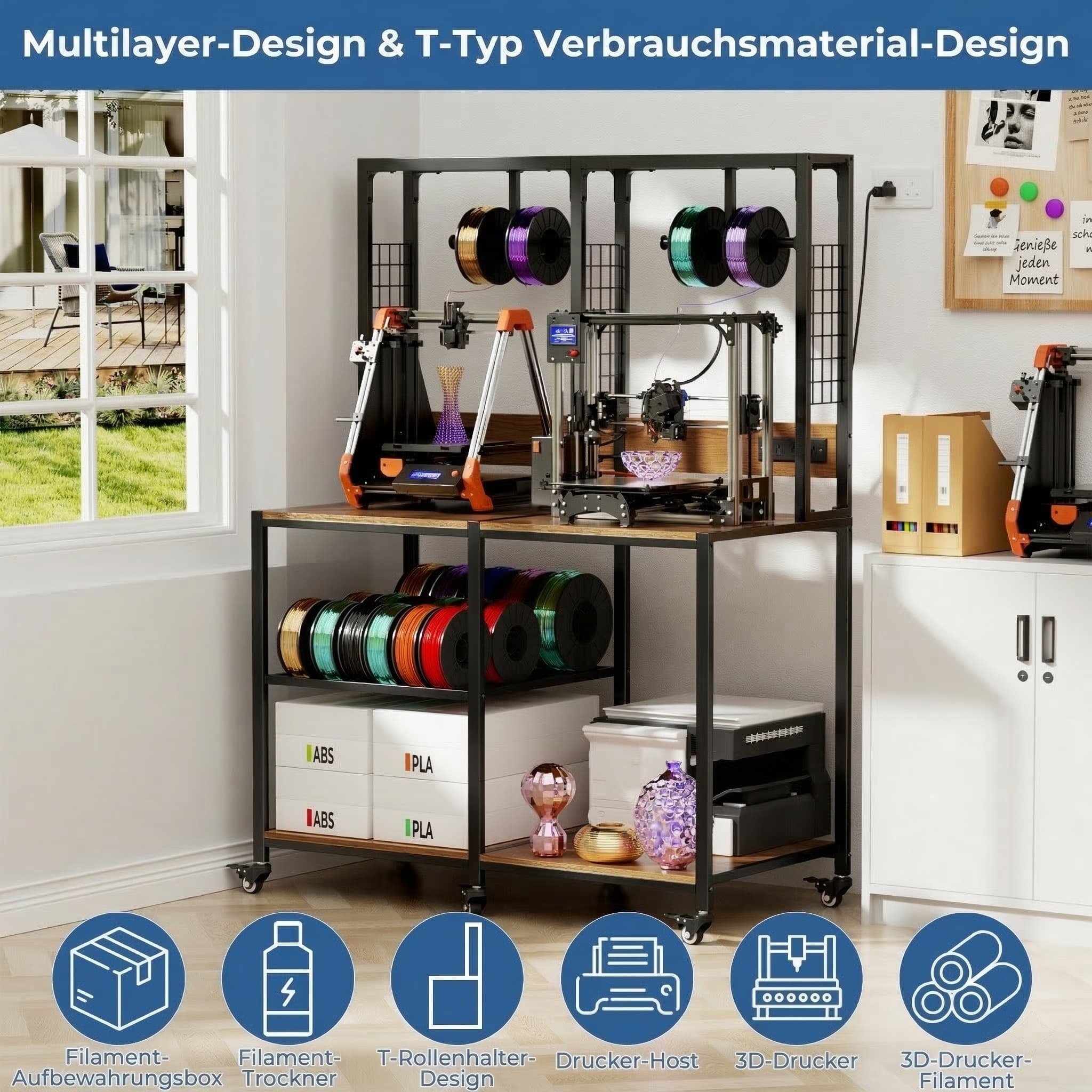 Détail du support pour imprimante 3D