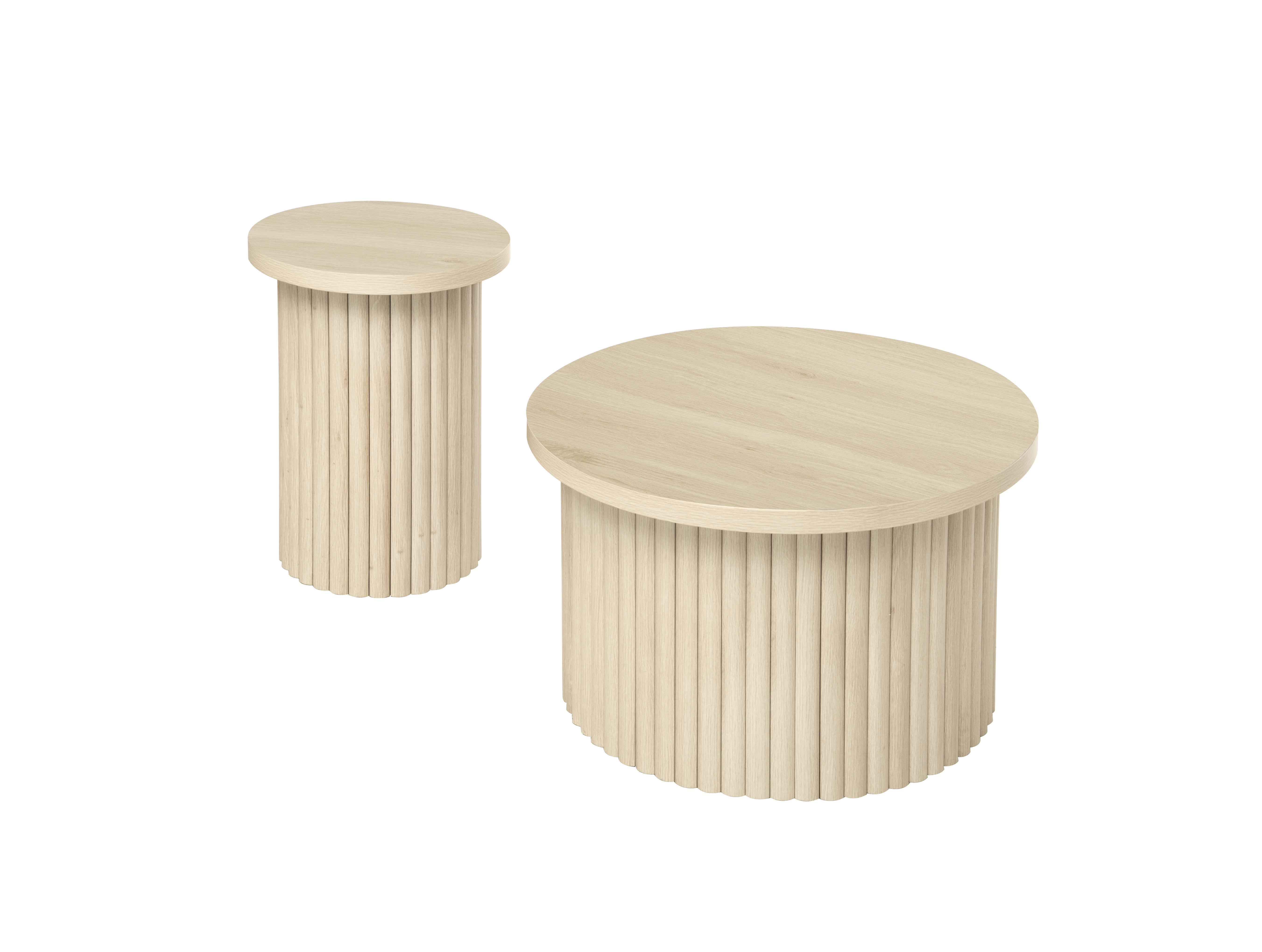 détail motif ondulé et veinage bois du socle