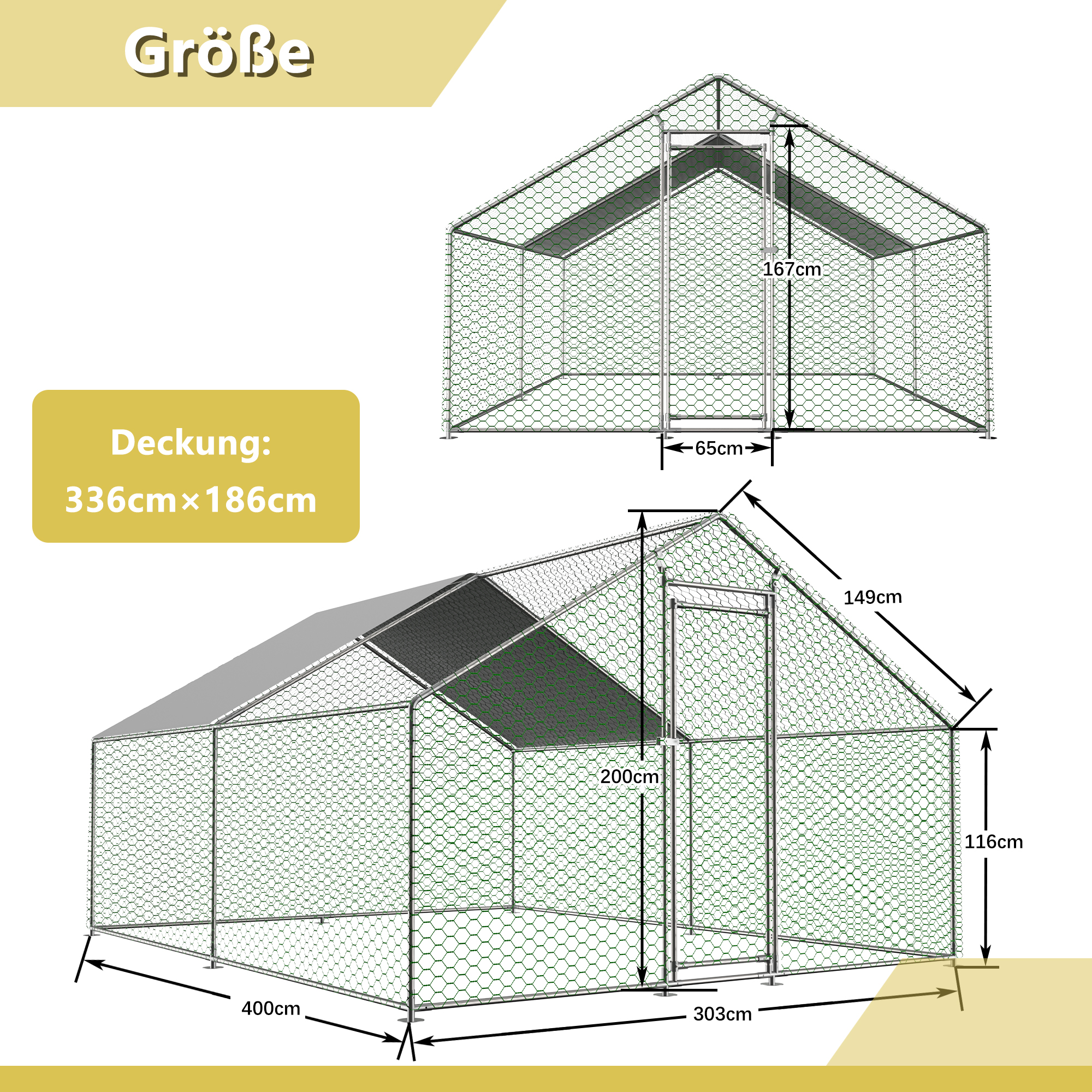 Dimensions du enclos extérieur