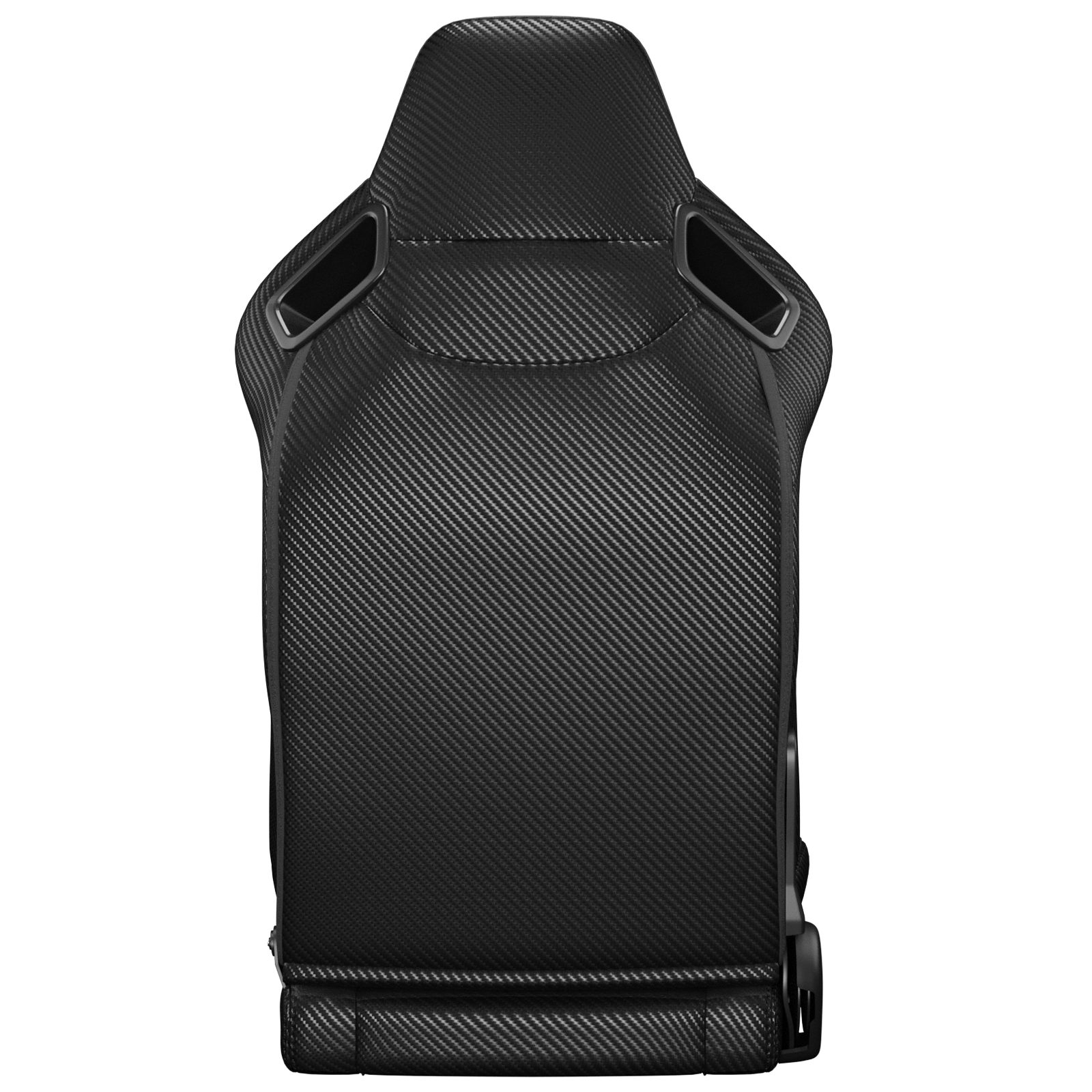 Siège baquet aspect fibre carbone vue arrière