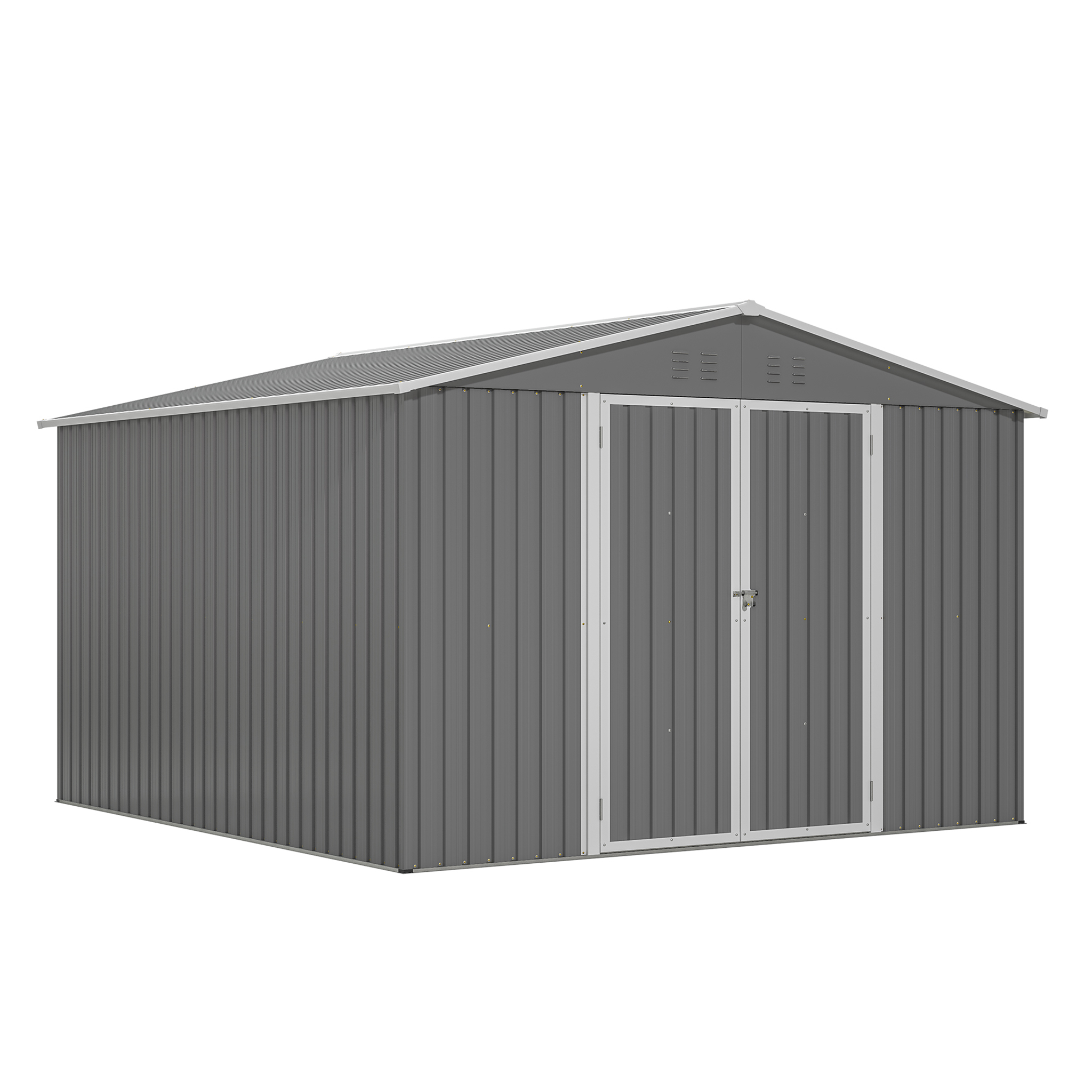 Doubles portes battantes verrouillables cadre aluminium