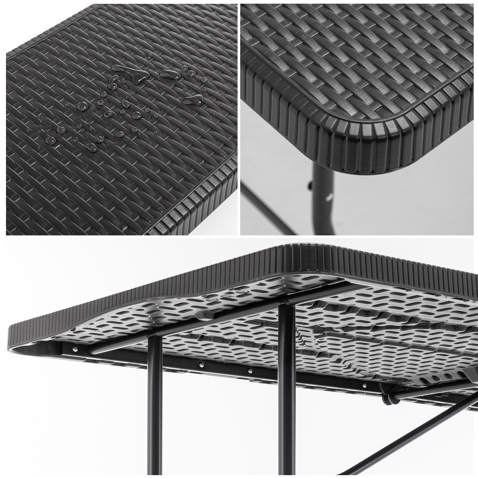Montage sans outil, pliable compact, usage intérieur‑extérieur