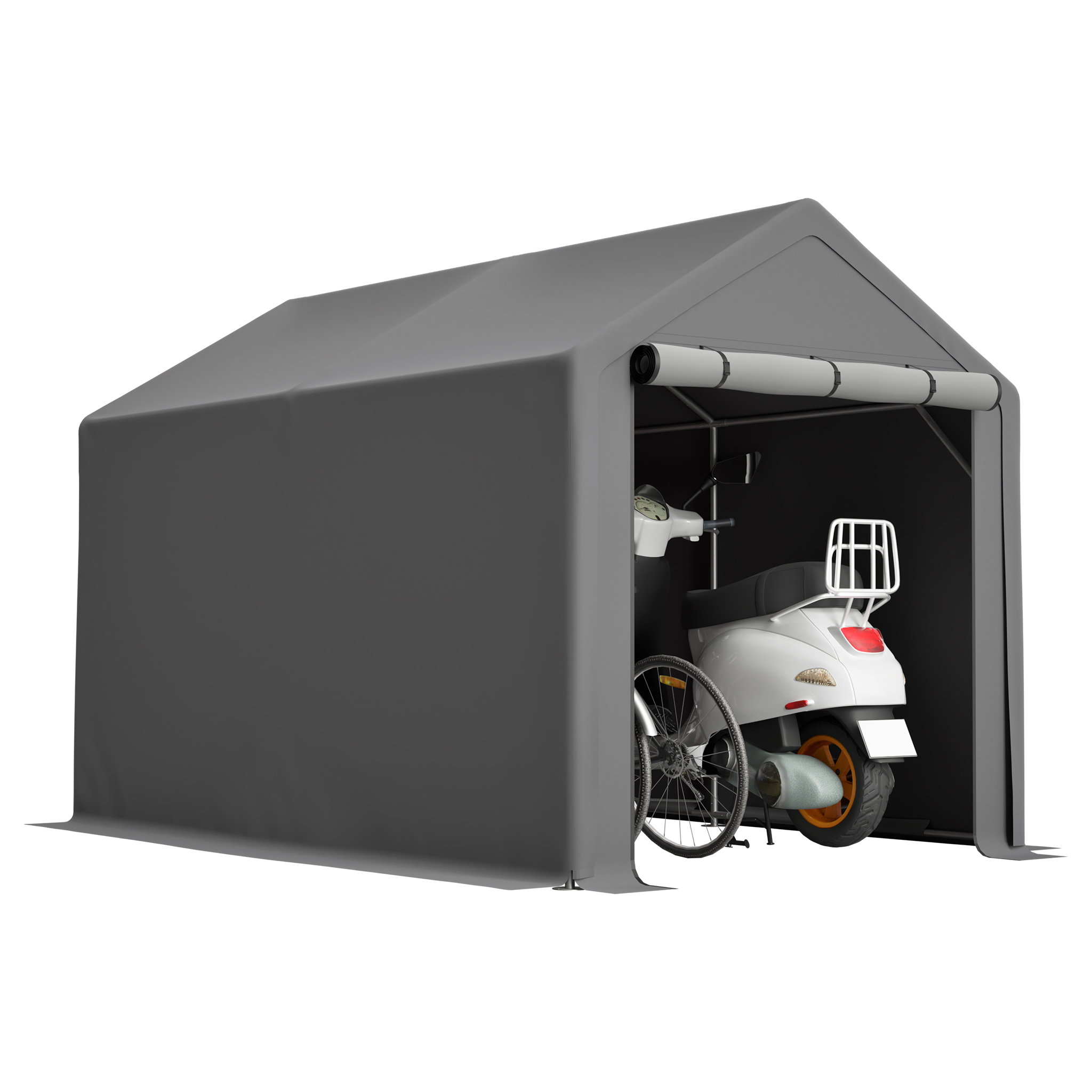 Porte enroulable à zip, accès confortable et ventilation optimale
