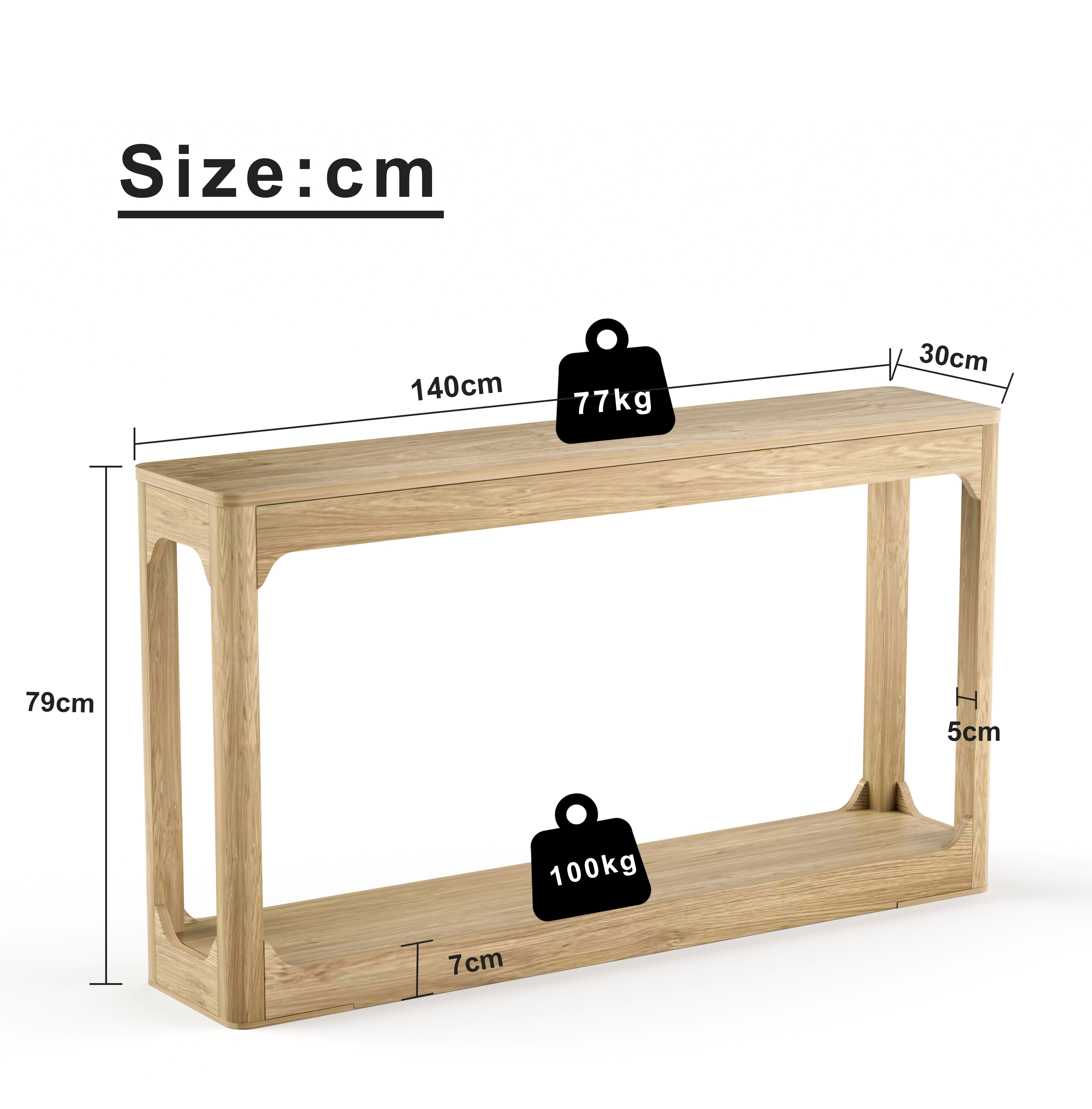 Dimensions du table d'appoint