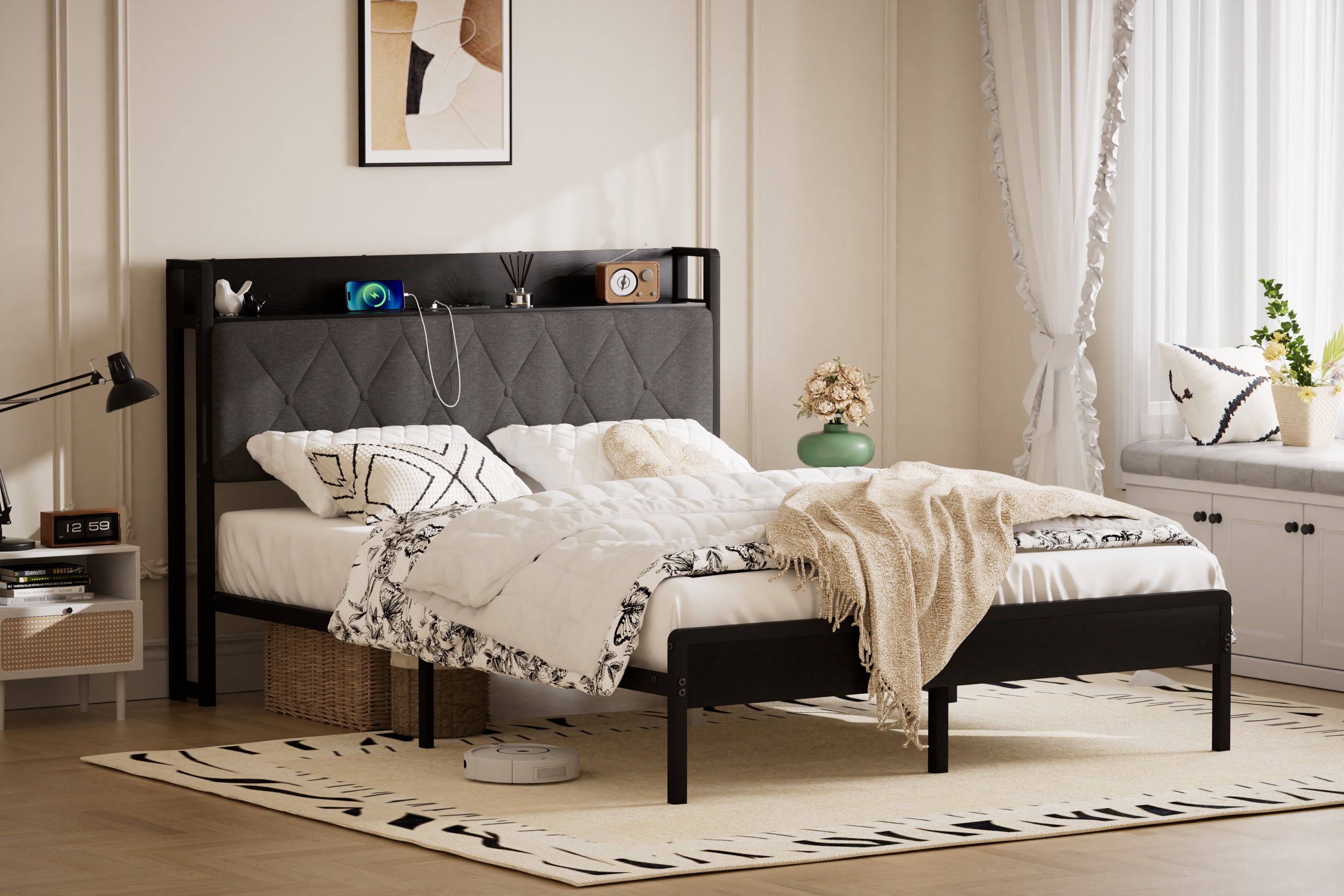Détail du lit double
