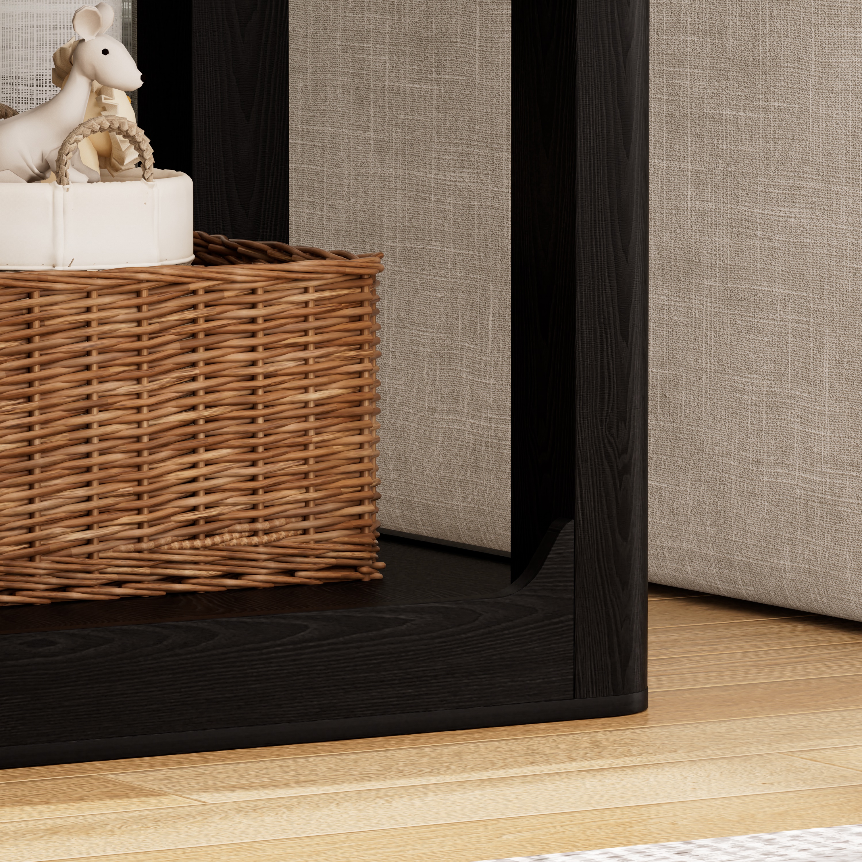 Lot de 2 tables d'appoint gigognes noires mates av - image 9