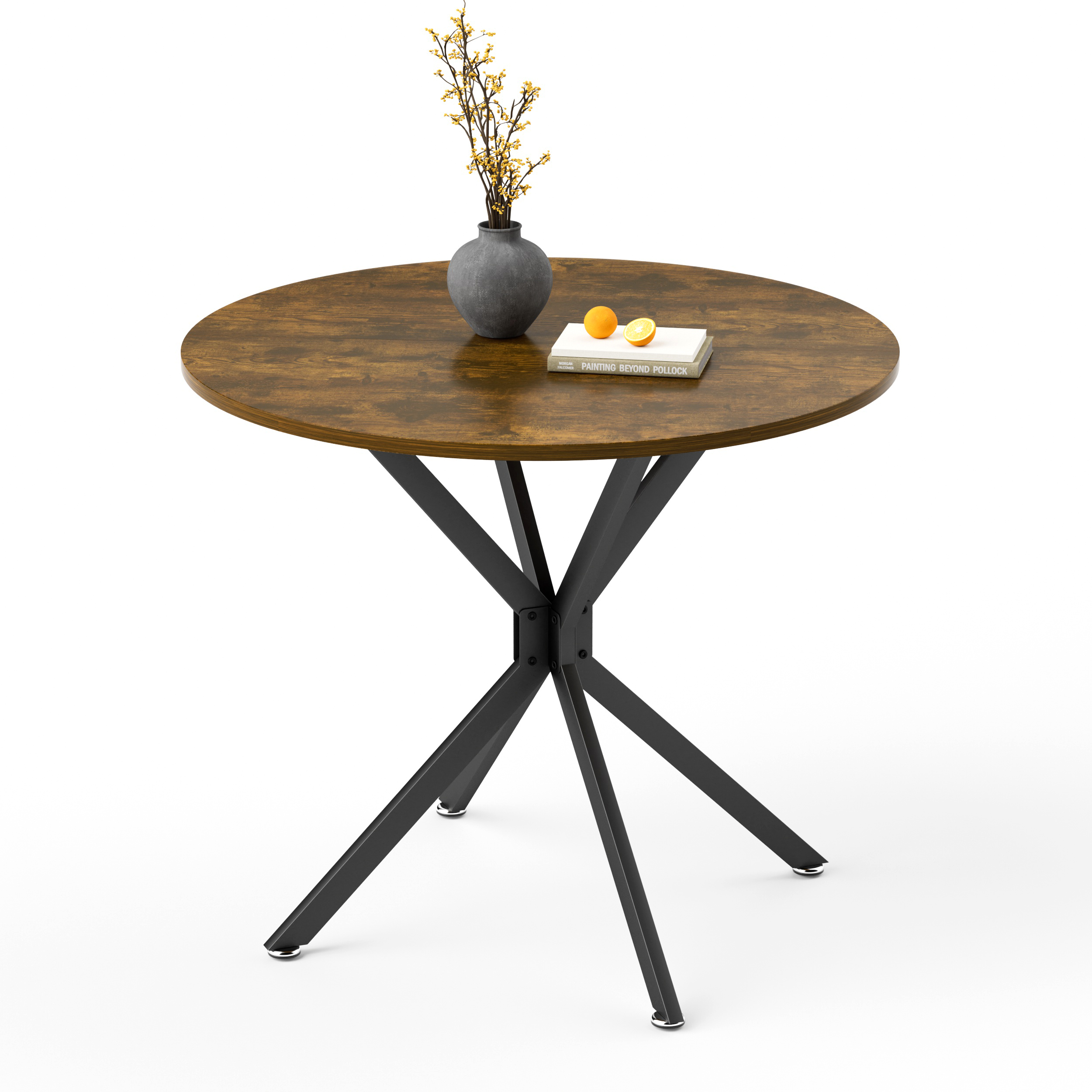 90 cm runder Esstisch, geeignet für 1-4 Personen, 