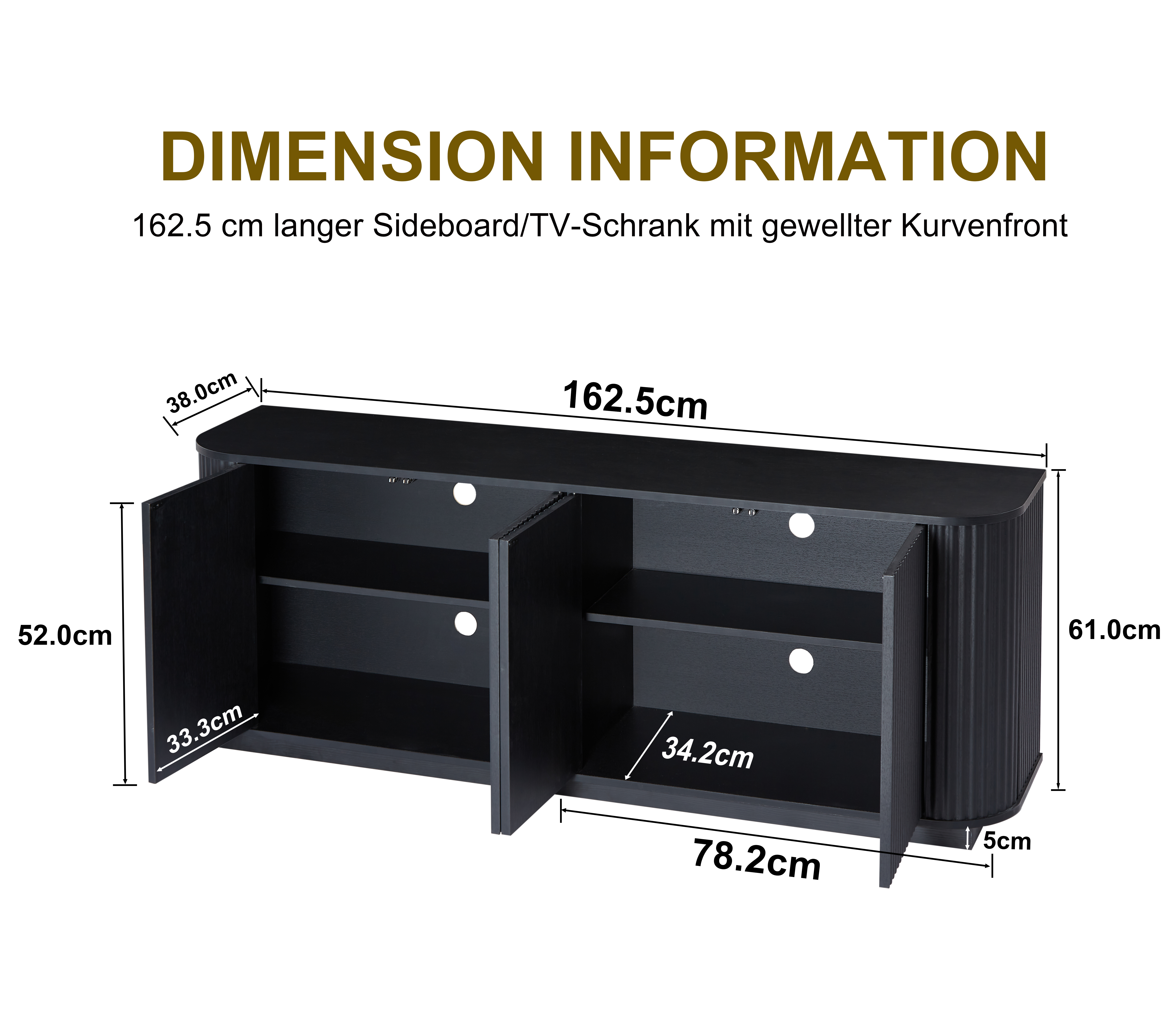 Dimensions du buffet