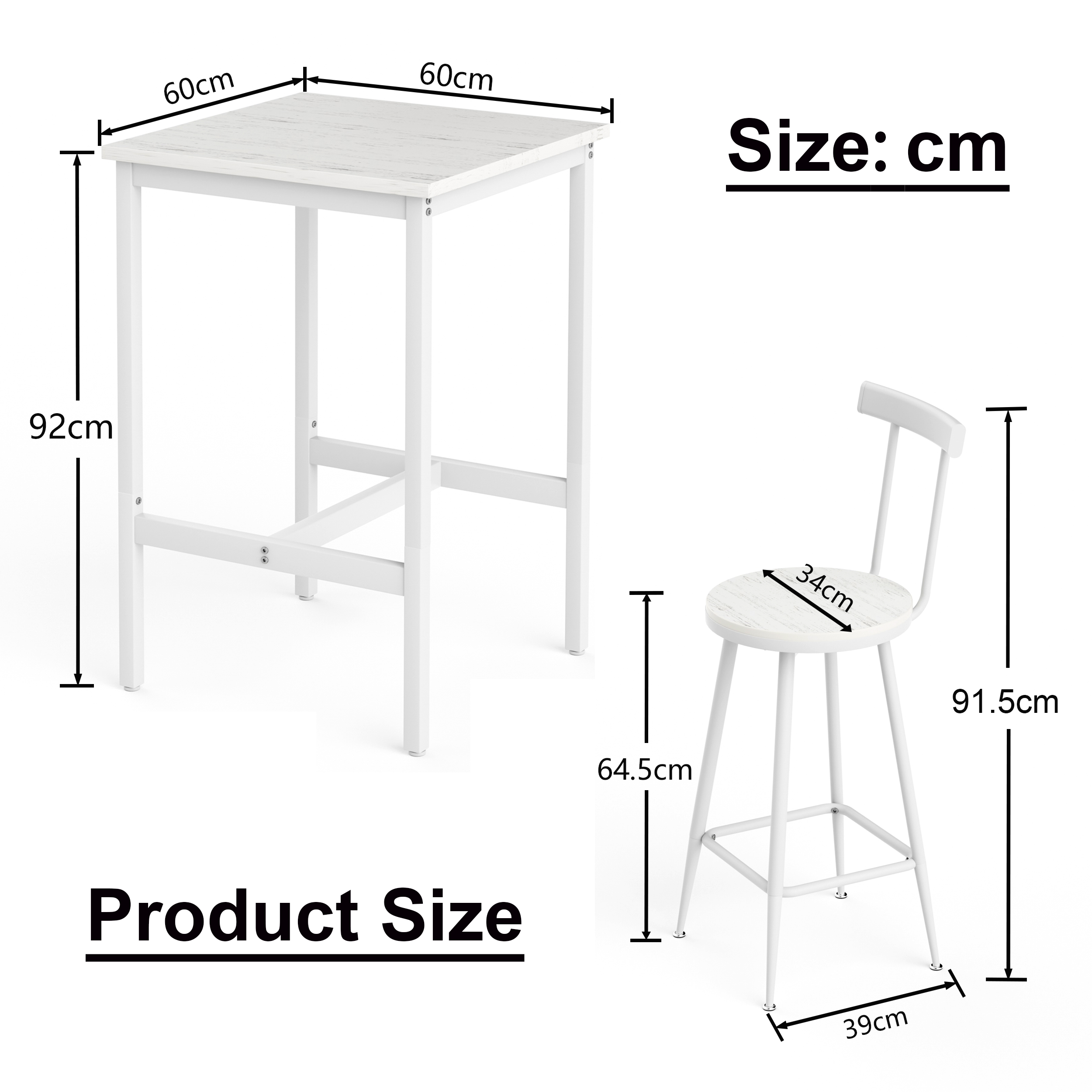 Dimensions du table à manger