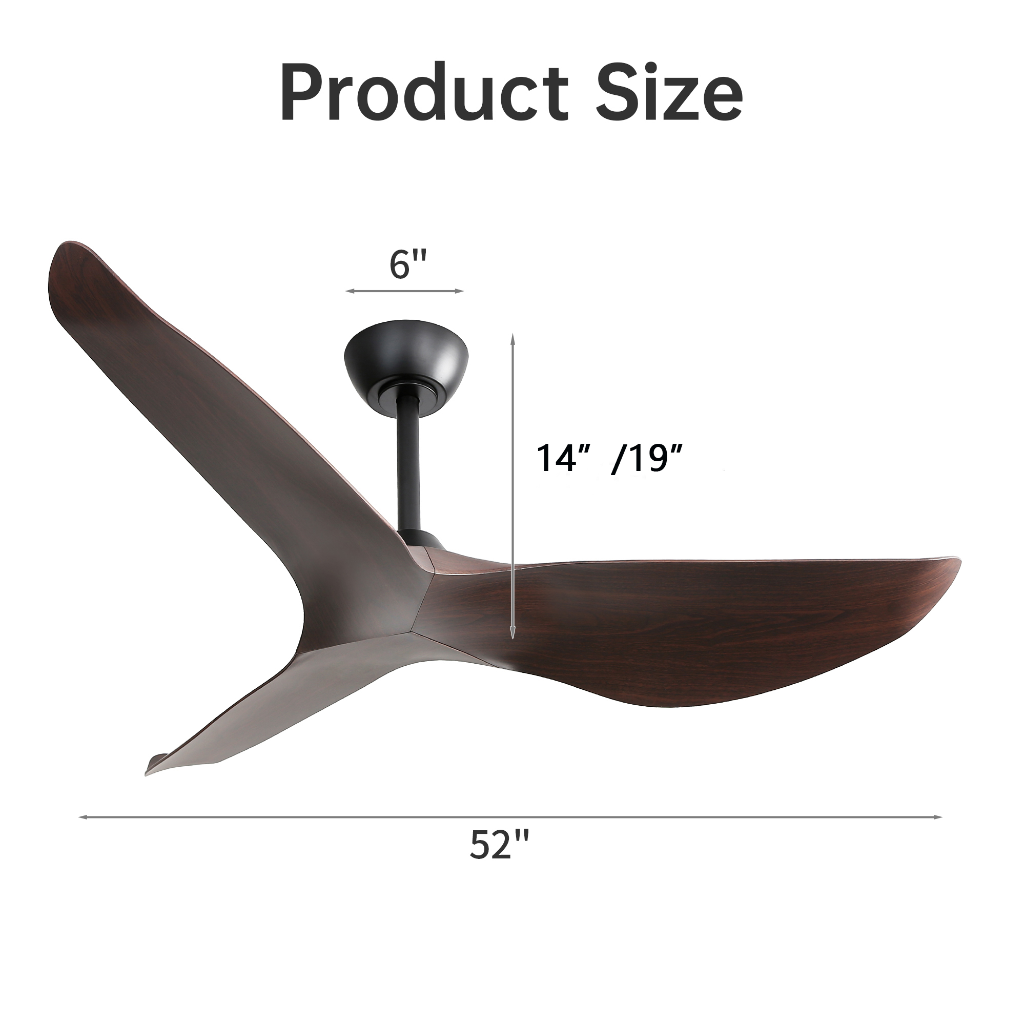 Dimensions du ventilateur