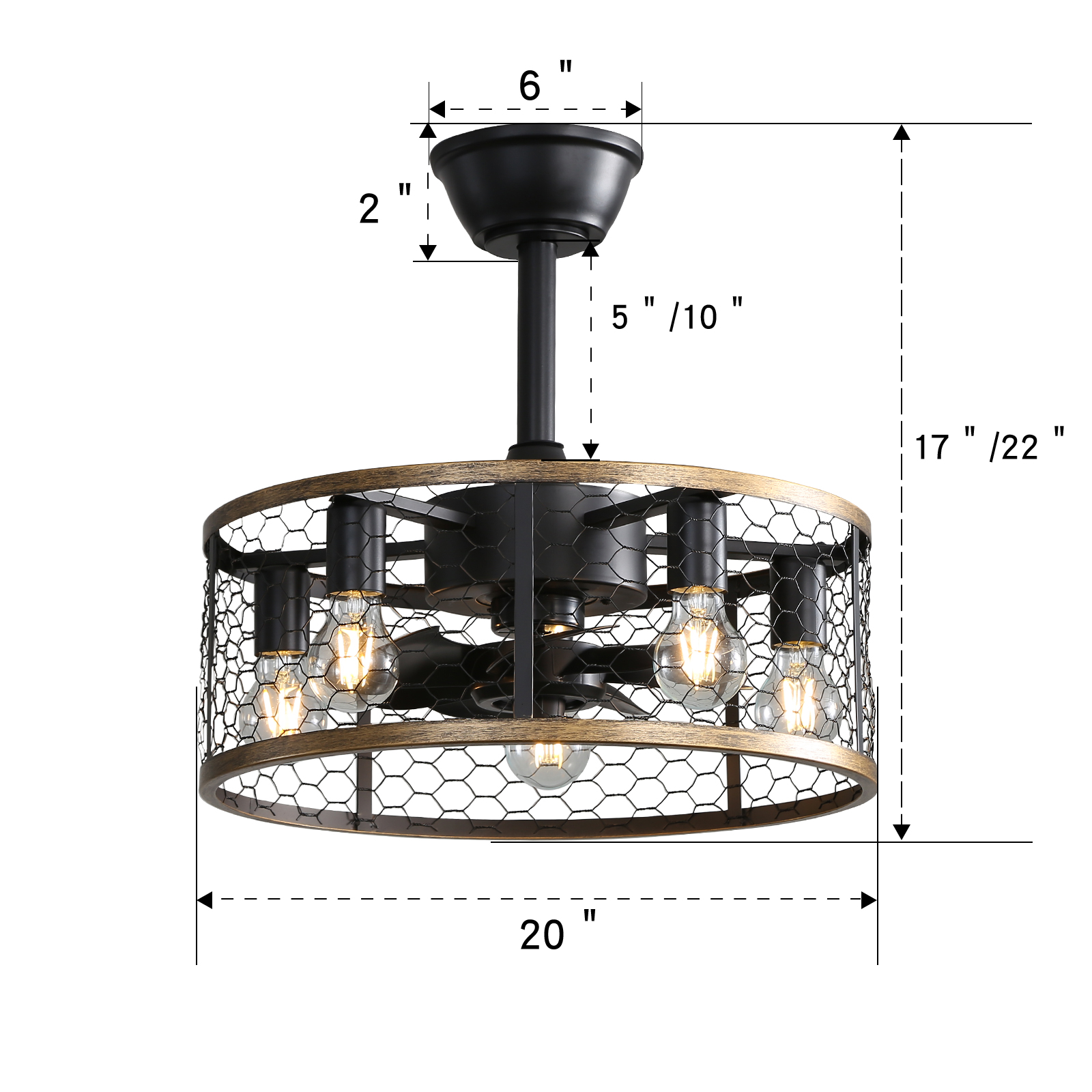 Dimensions du ventilateur