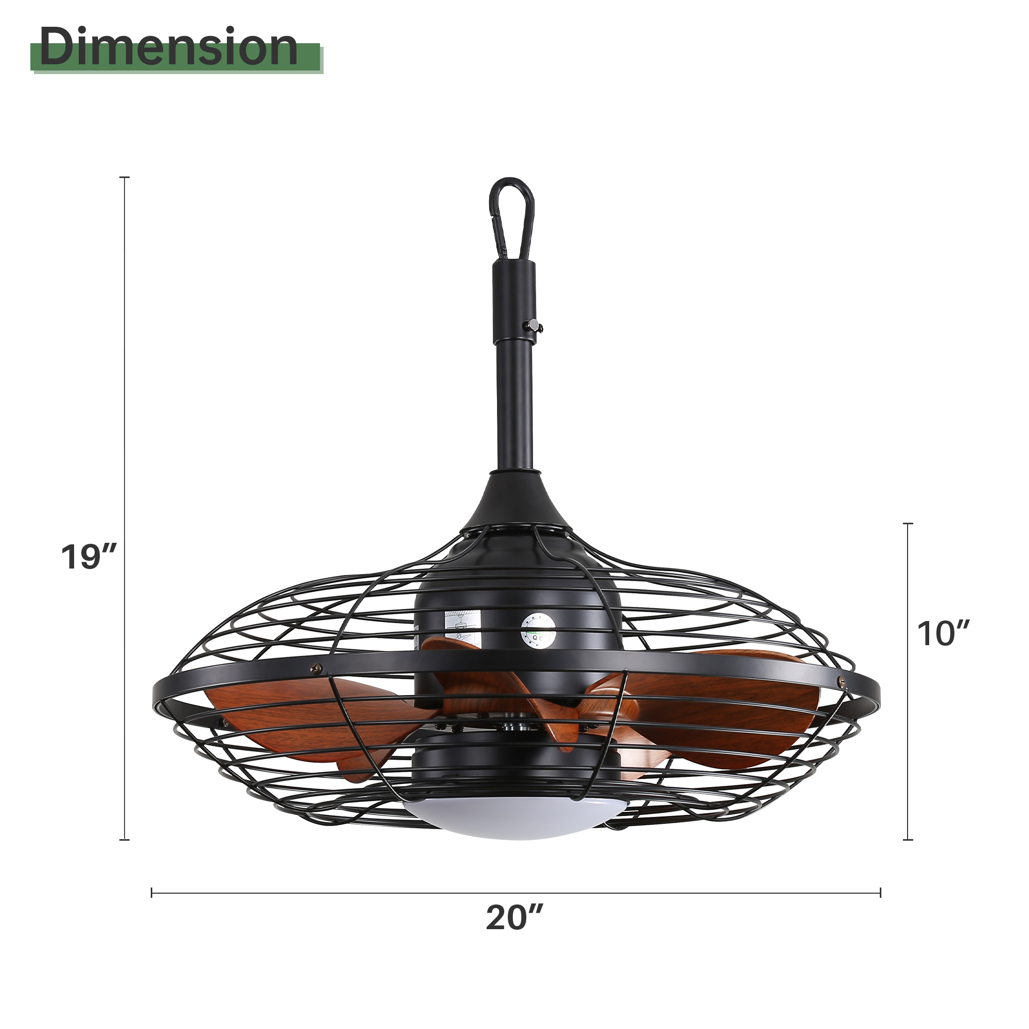 Dimensions du ventilateur