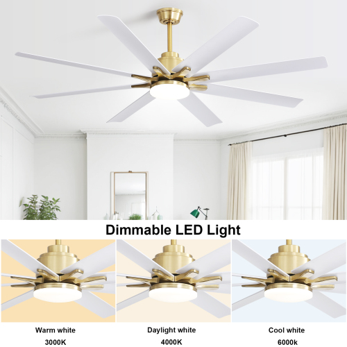 Éclairage LED à trois températures de couleur et luminosité réglable