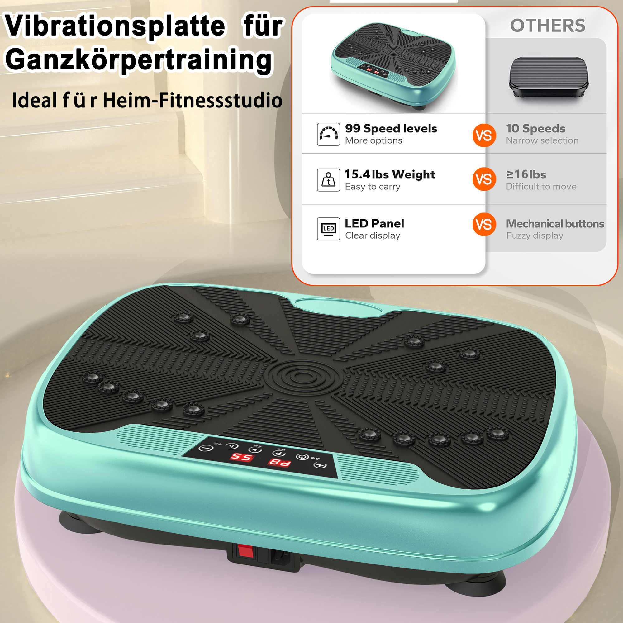 Détail du plateforme vibrante