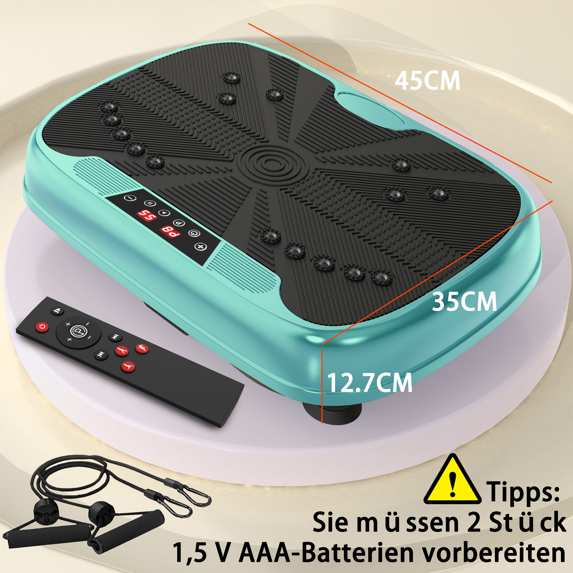 Dimensions du plateforme vibrante