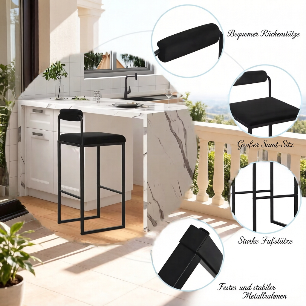 Détail du tabouret de bar