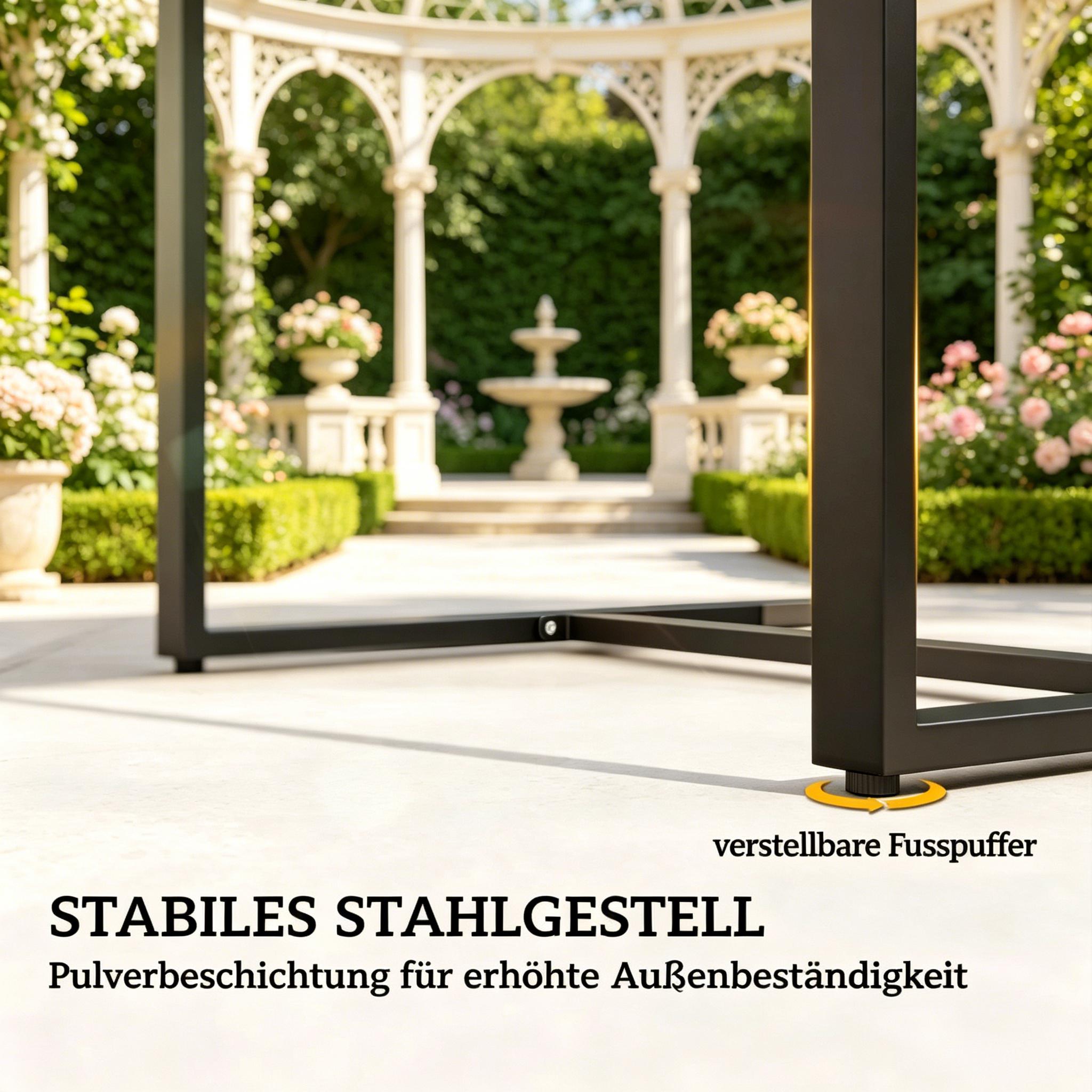 Petit ensemble de mobilier de jardin, en
